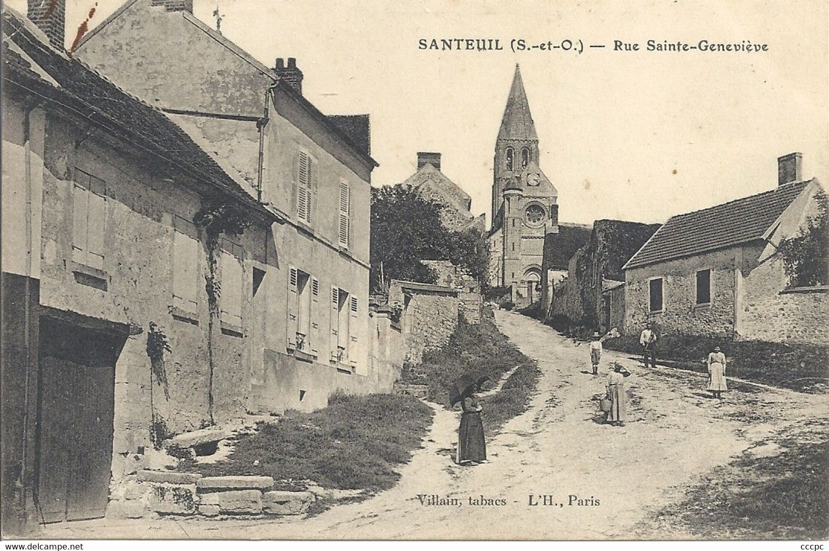 CPA Santeuil Rue Sainte-Geneviève - Santeuil