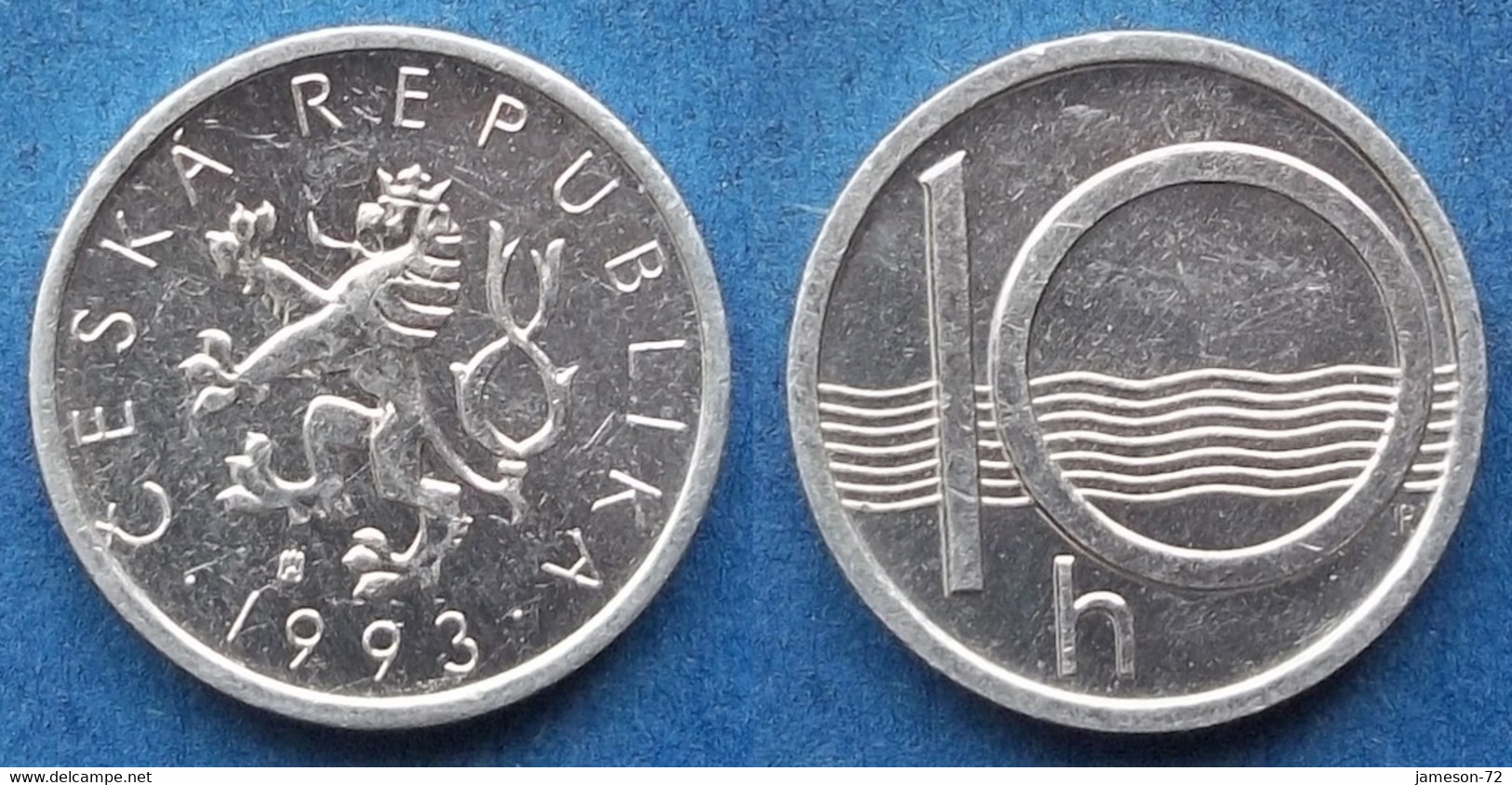 CZECH REPUBLIC - 10 Haleru 1993 KM# 6 Republic Since 1993 - Edelweiss Coins - Czech Republic