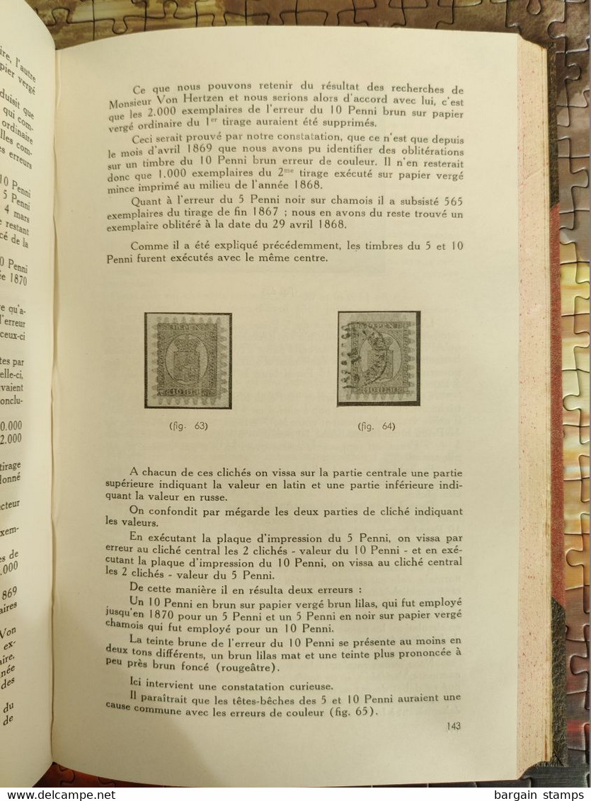 Finlande - Les timbres des premières émissions de 1856 à 1889/95 - Grosfils - Berger - Arthur Gilles Jodoigne	 - 1947