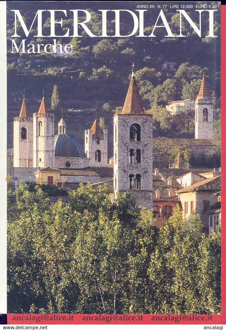 LIBRI 1698 - MARCHE - "MERIDIANI" Rivista Mensile Dell'aprile Del 1999 - Turismo, Viaggi