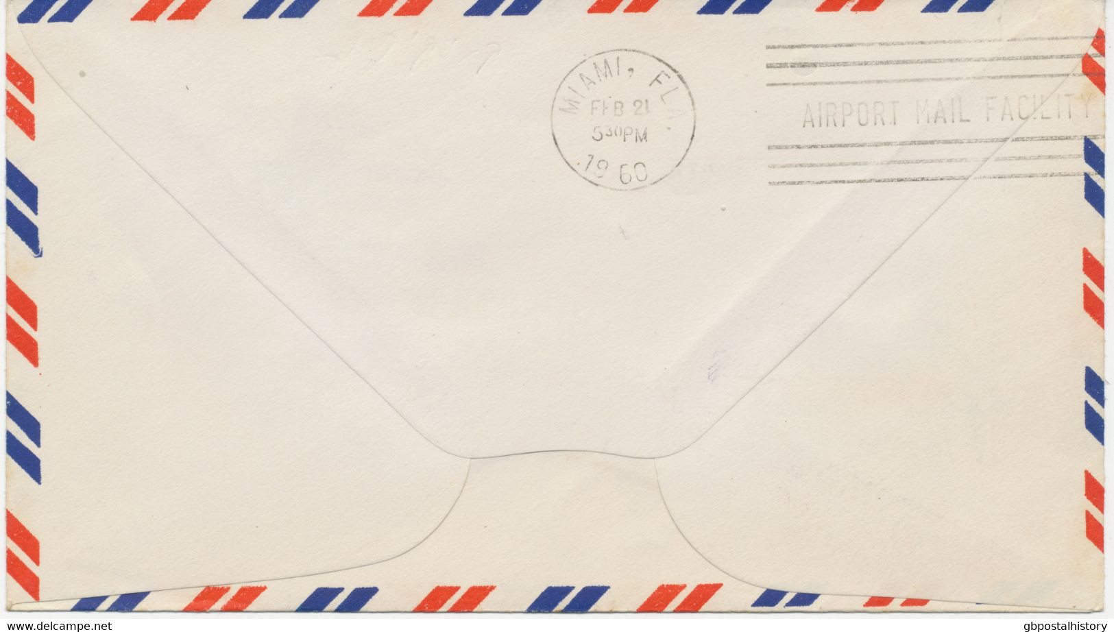 USA 1959 Kab.-Erstflug Der Eastern Air Lines DC-8B - First Jet Air Mail Service - "Chicago, Illinois - Miami, Florida" - 2c. 1941-1960 Lettres