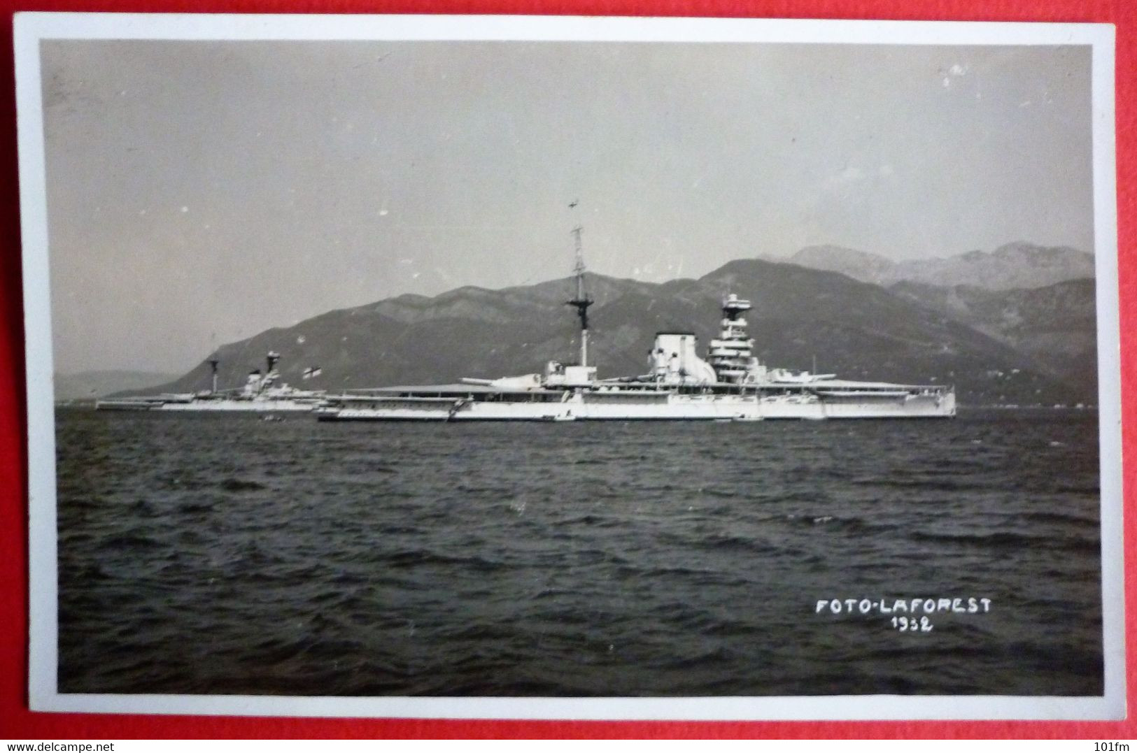 HMS WAR SHIP - RESOLUTION CLASS IN CATTARO, MONTENEGRO 1932 - Oorlog