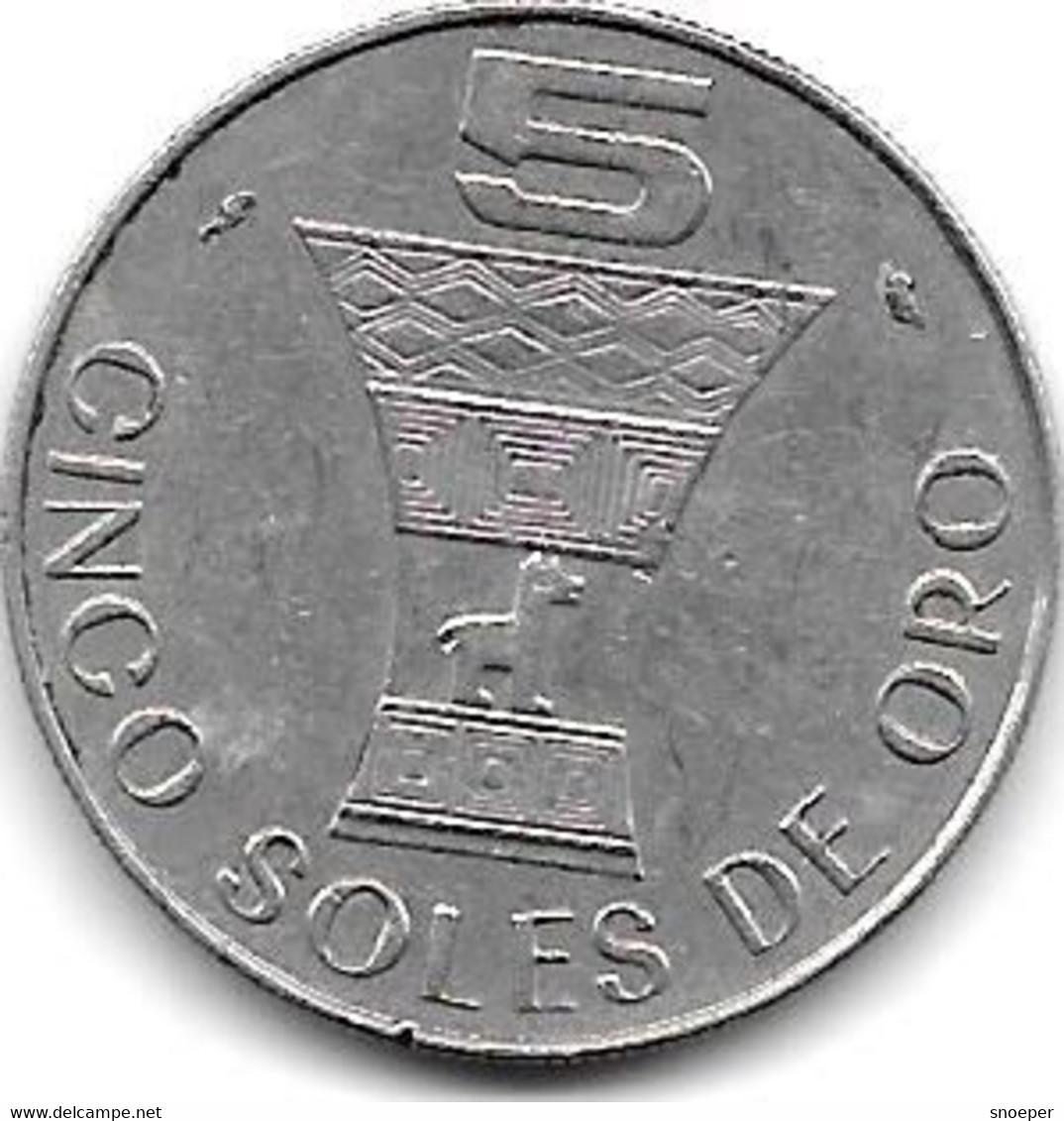 *peru 5 Soles  1969  Km 252  Xf+ - Peru