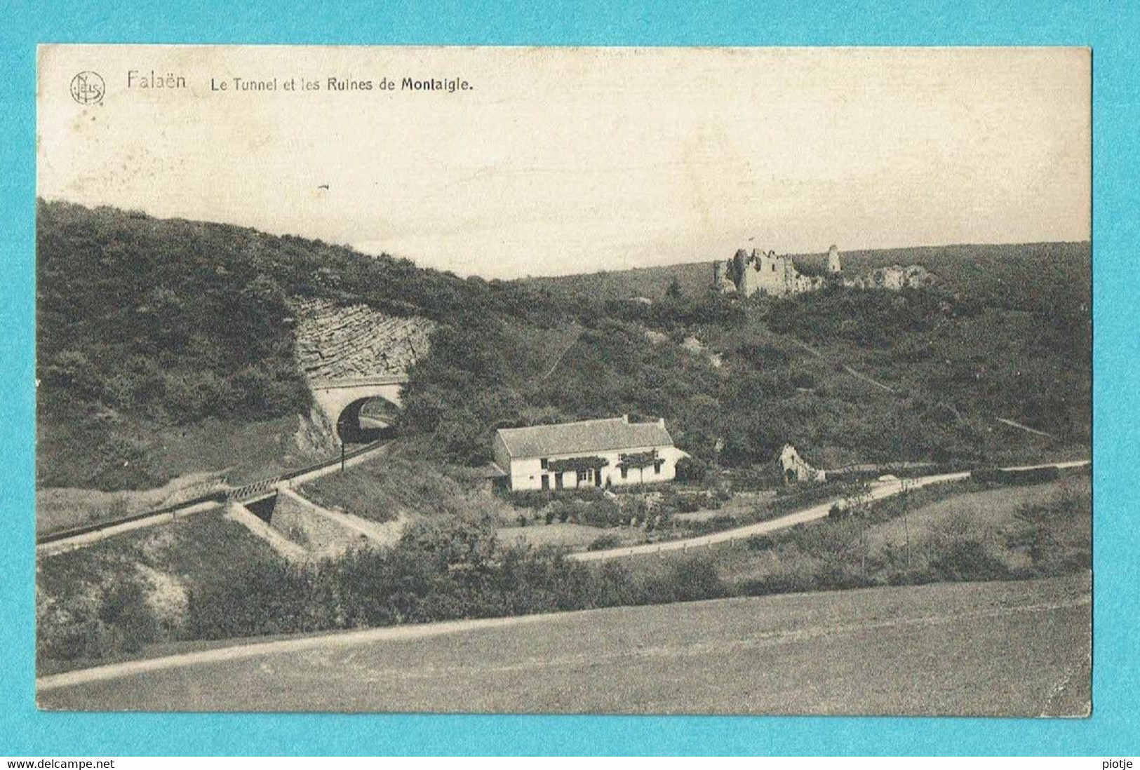 * Falaen (Onhaye - Namur - La Wallonie) * (Nels, Ern Thill) Le Tunnel Et Les Ruines De Montaigle, Chemin De Fer, Old - Onhaye