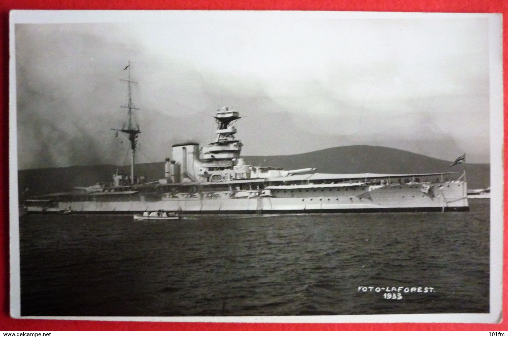 HMS WAR SHIP - RESOLUTION CLASS IN CATTARO, MONTENEGRO 1933 - Oorlog