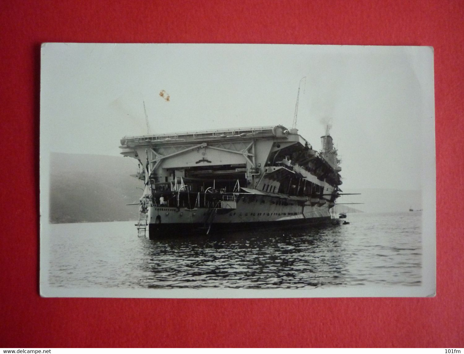 HMS COURAGEUS  IN CATTARO, MONTENEGRO 1928 - Guerre