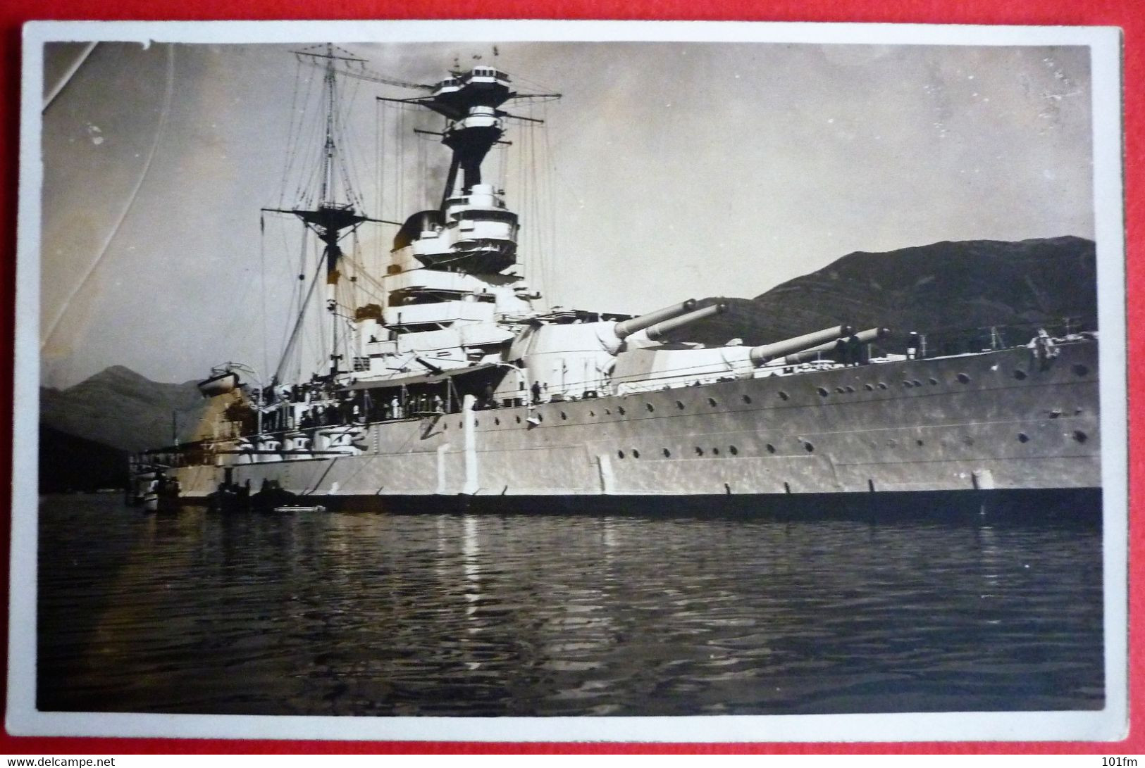 HMS RESOLUTION IN CATTARO, MONTENEGRO, EARLY 1930 - Guerra