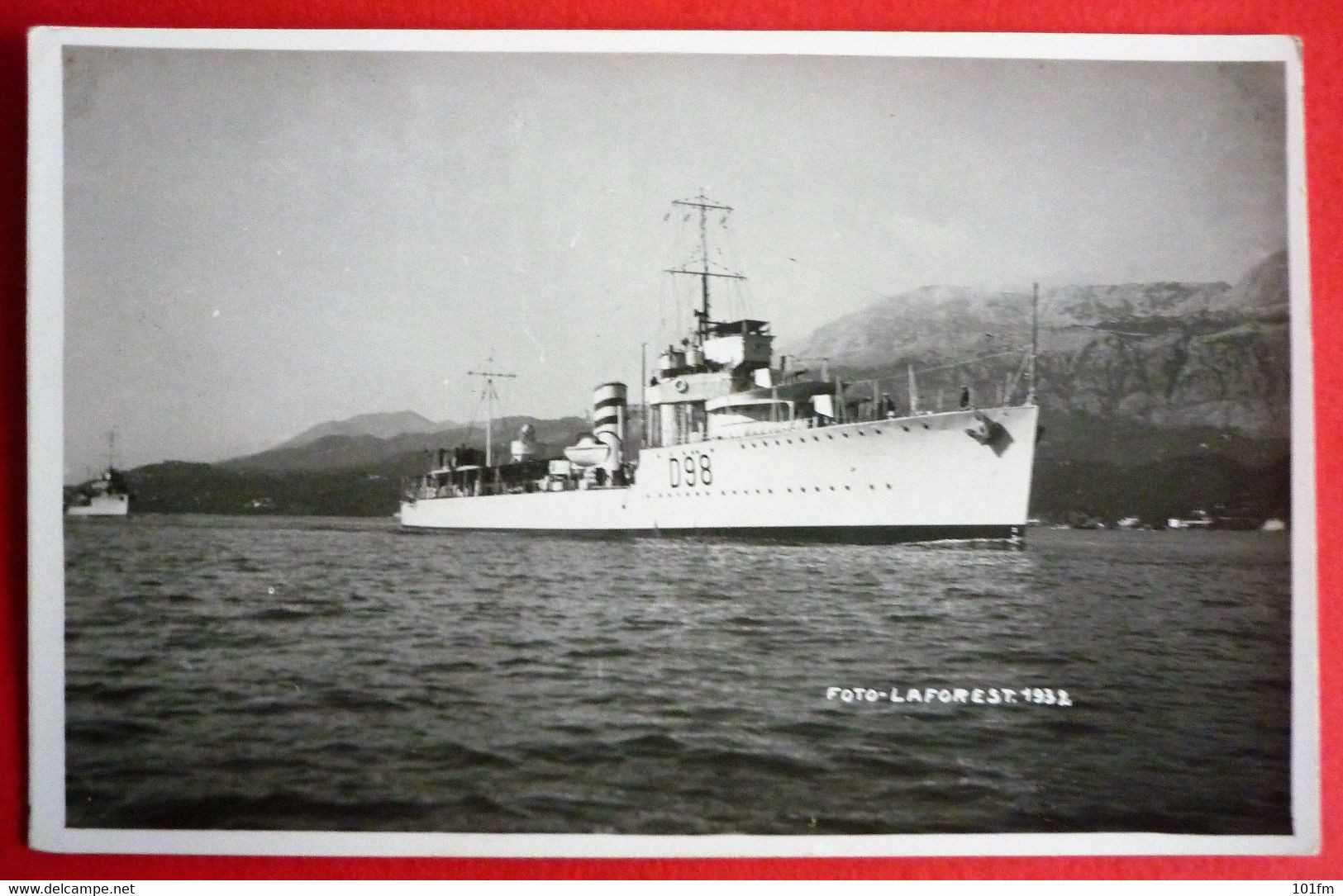 HMS WOLSEY W CLASS DESTROYER IN CATTARO MONTENEGRO 1932 - Guerre