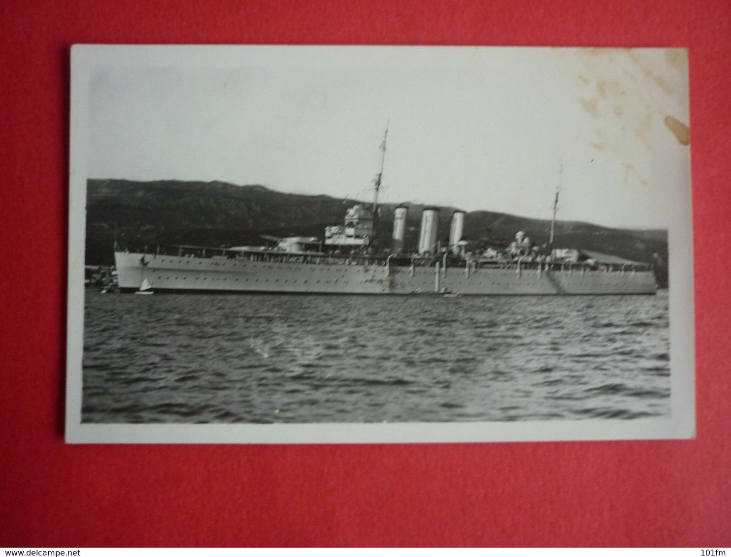 CROATIA , HMS DORSETSHIRE IN CRIKVENICA , EARLY 1930 - Guerra