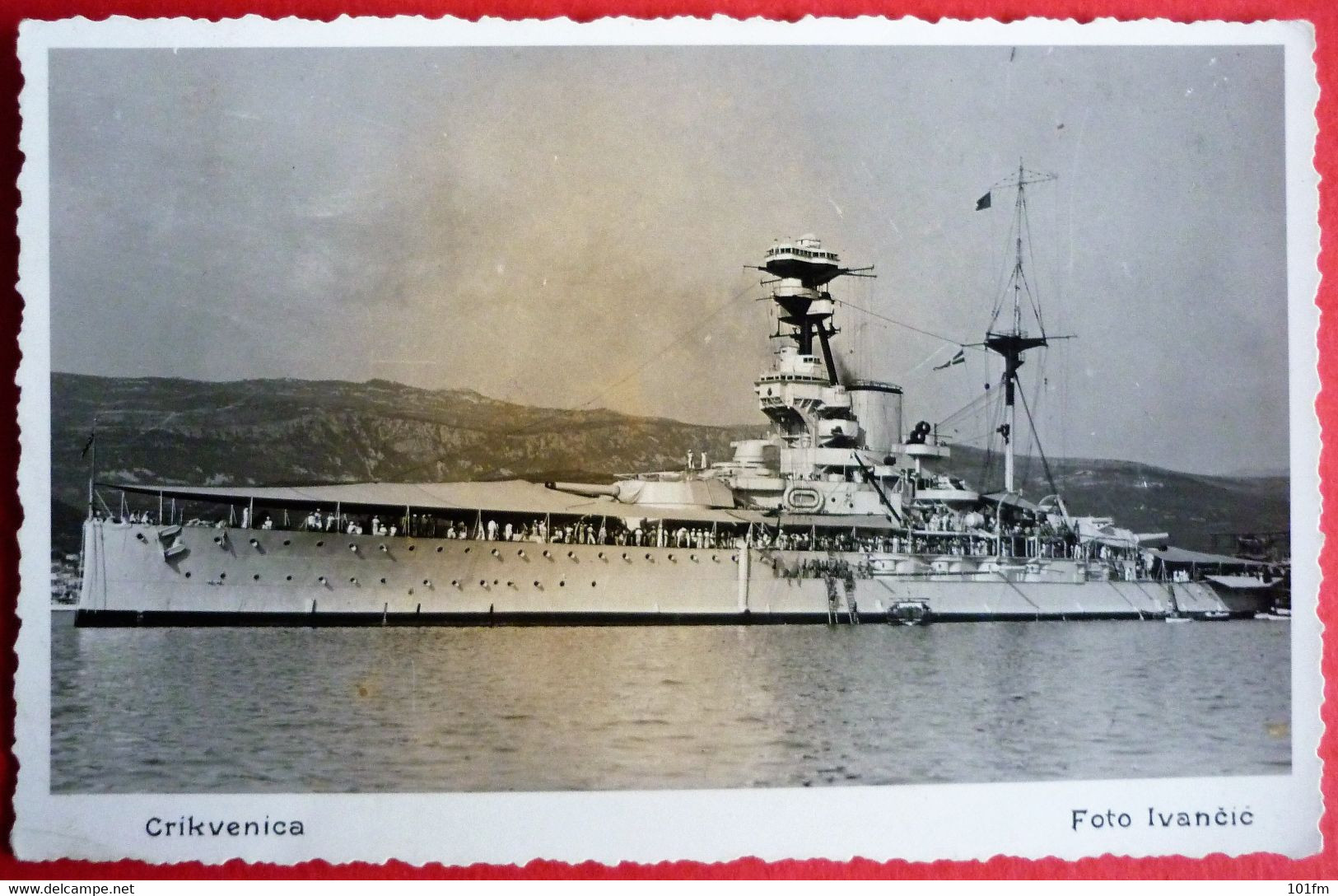 CROATIA , HMS REVENGE IN CRIKVENICA , EARLY 1930 - Krieg