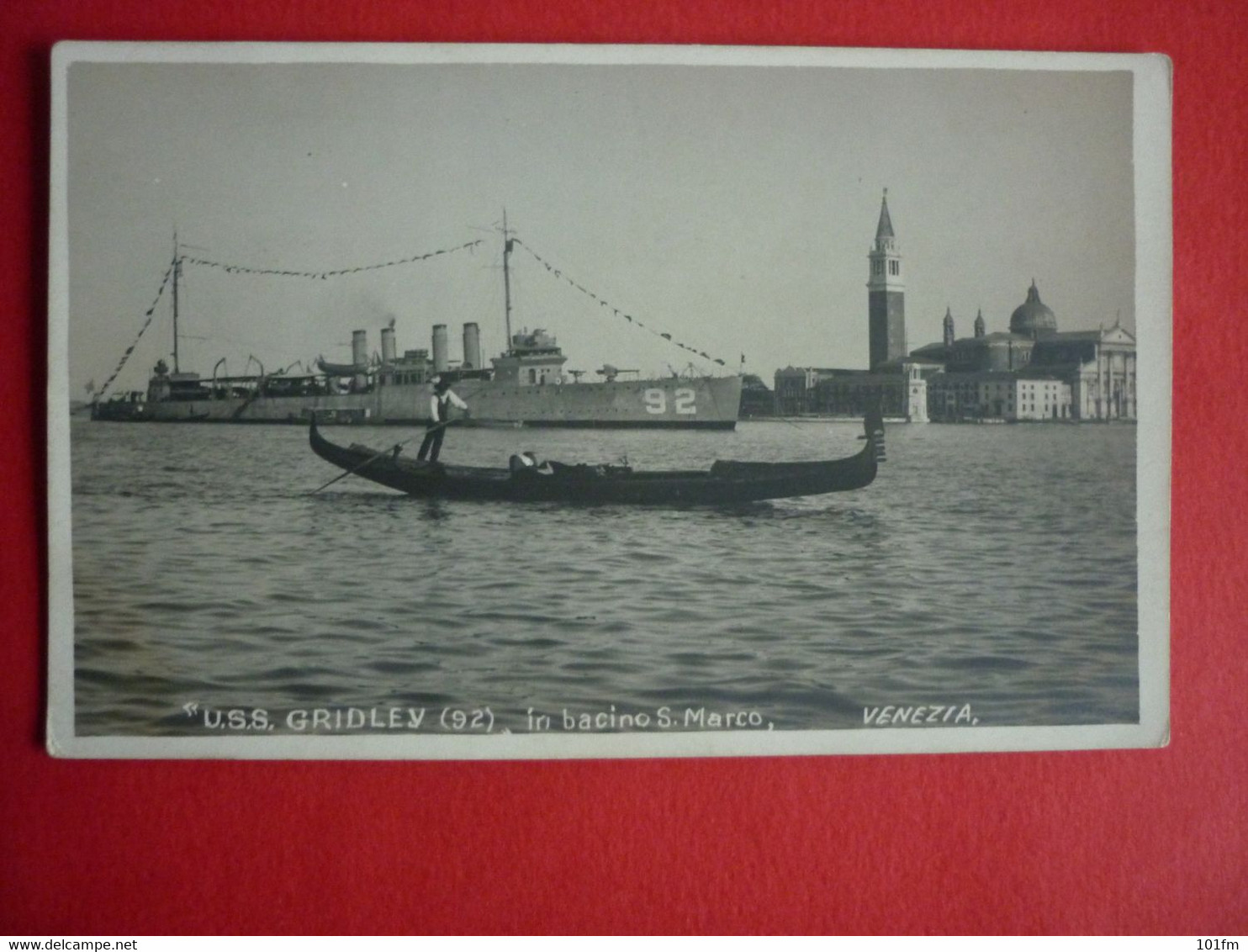 ITALY , USS GRIDLEY IN VENEZIA , EARLY 1930 - Guerre
