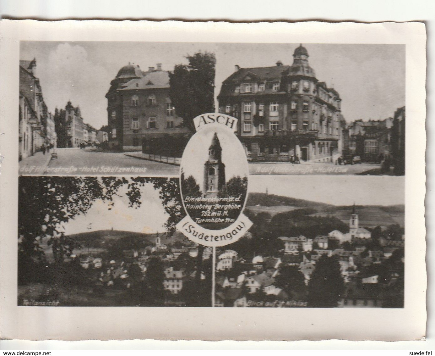 Asch , As,  Foto, U.a. Adolf Hitler Sttr. Ca. 11 X 8 Cm - Sudeten