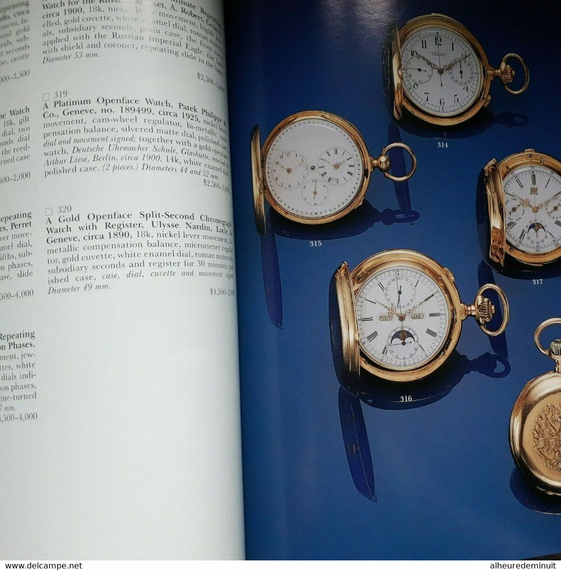 Catalogue SOTHEBY'S"IMPORTANT WATCHES WRISTWATCHES CLOCKS MARINE CHRONOMETERS NAVIGATIONAL INSTRUMENTS"Montres