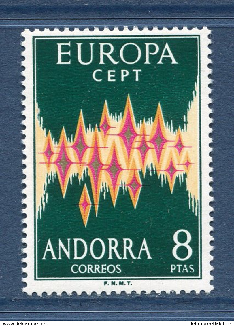 ⭐ Andorre Espagnol - YT N° 64 A ** - Neuf Sans Charnière - 1972 ⭐ - Nuevos