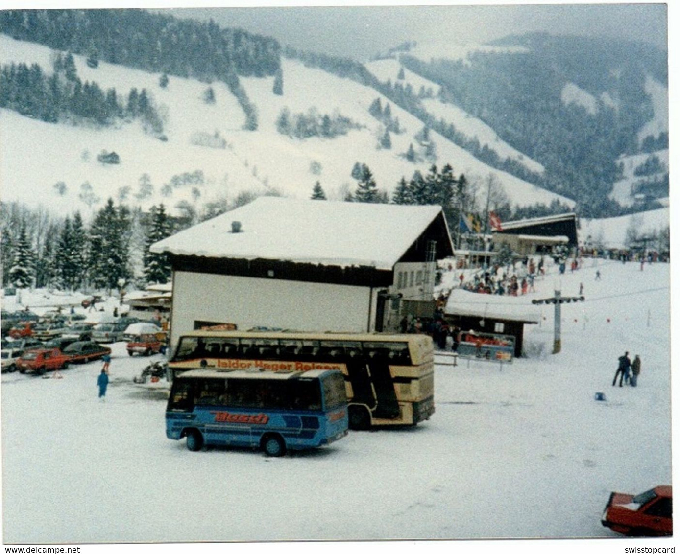 GOLDINGEN Skilift Atzmännig Auto Bus (Foto 9x 11cm) - Goldingen