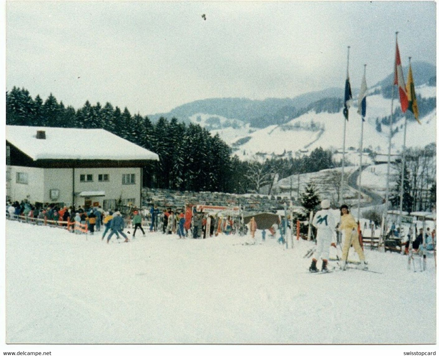 GOLDINGEN Atzmännig Talstation Skilift U. Sesselbahn (Foto 9x 11cm) - Goldingen