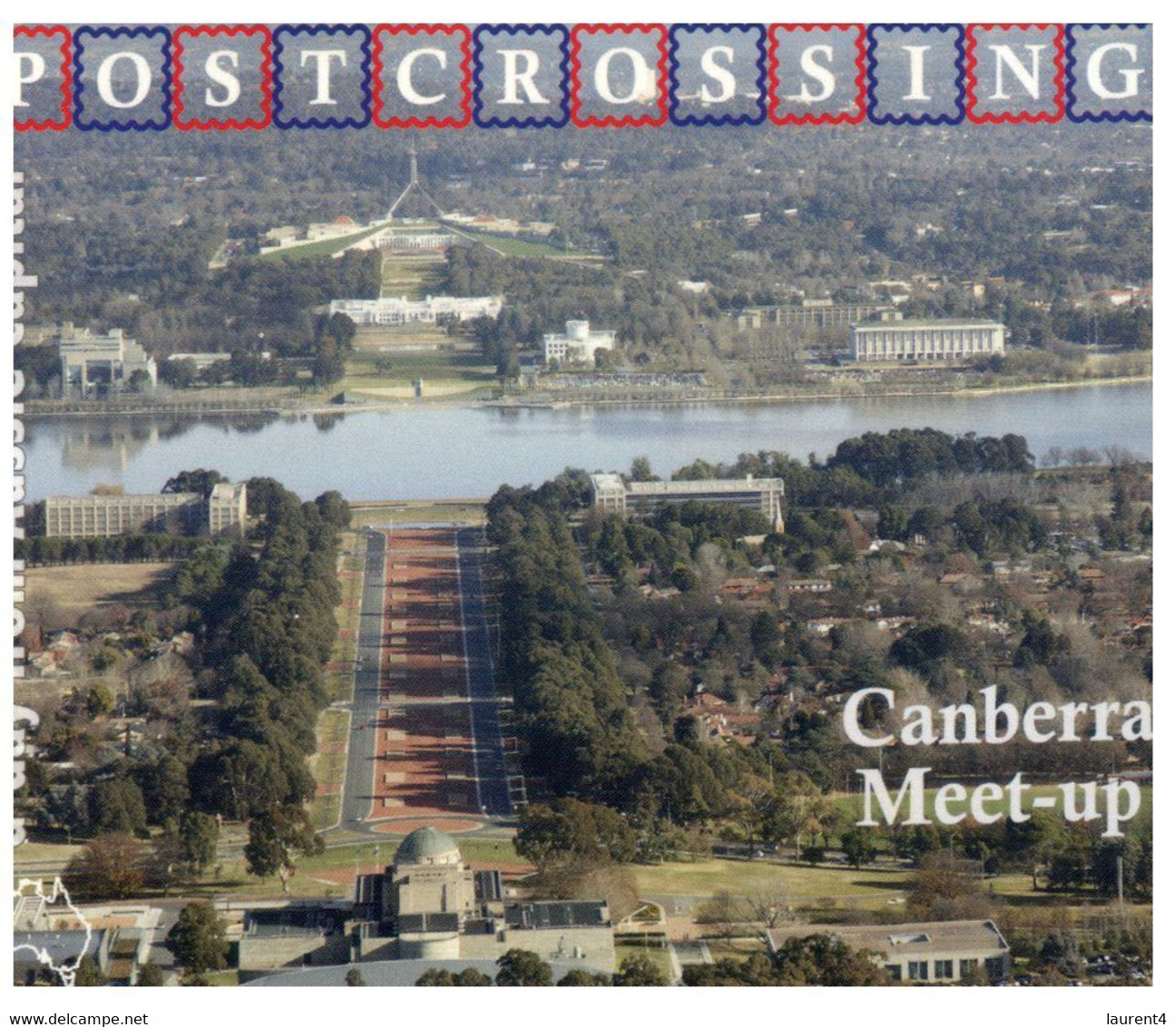 (NN 14) POSTCROSSING - Canberra Meet-up (with Stamp - 7 Jan 2016 Postmarking) - Canberra (ACT)