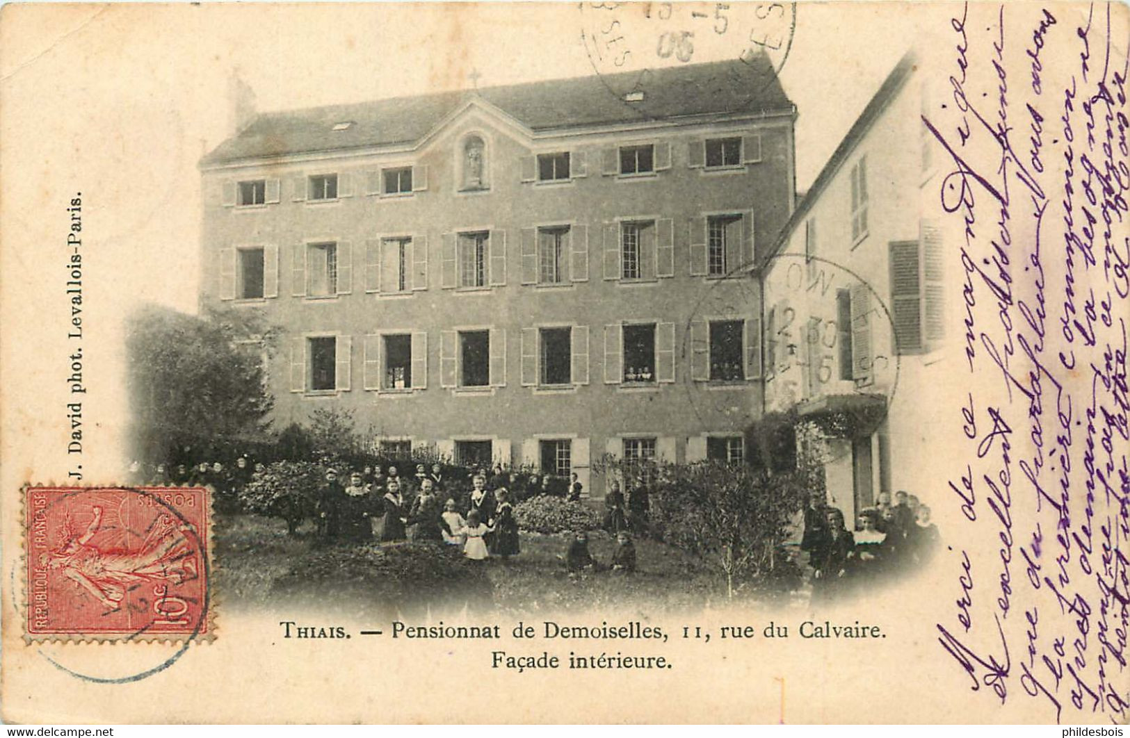 VAL DE MARNE  THIAIS  Pensionnat De Demoiselles  11 Rue Du Calvaire - Thiais