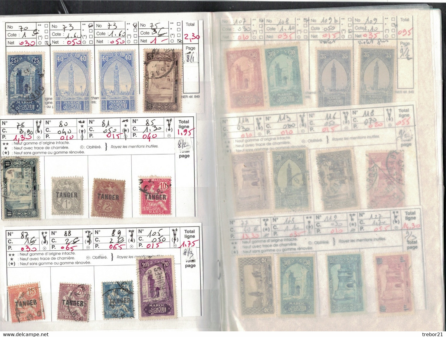 MAROC - COTE YVERT = 757 €uros  - Deux Carnets - Collections (en Albums)