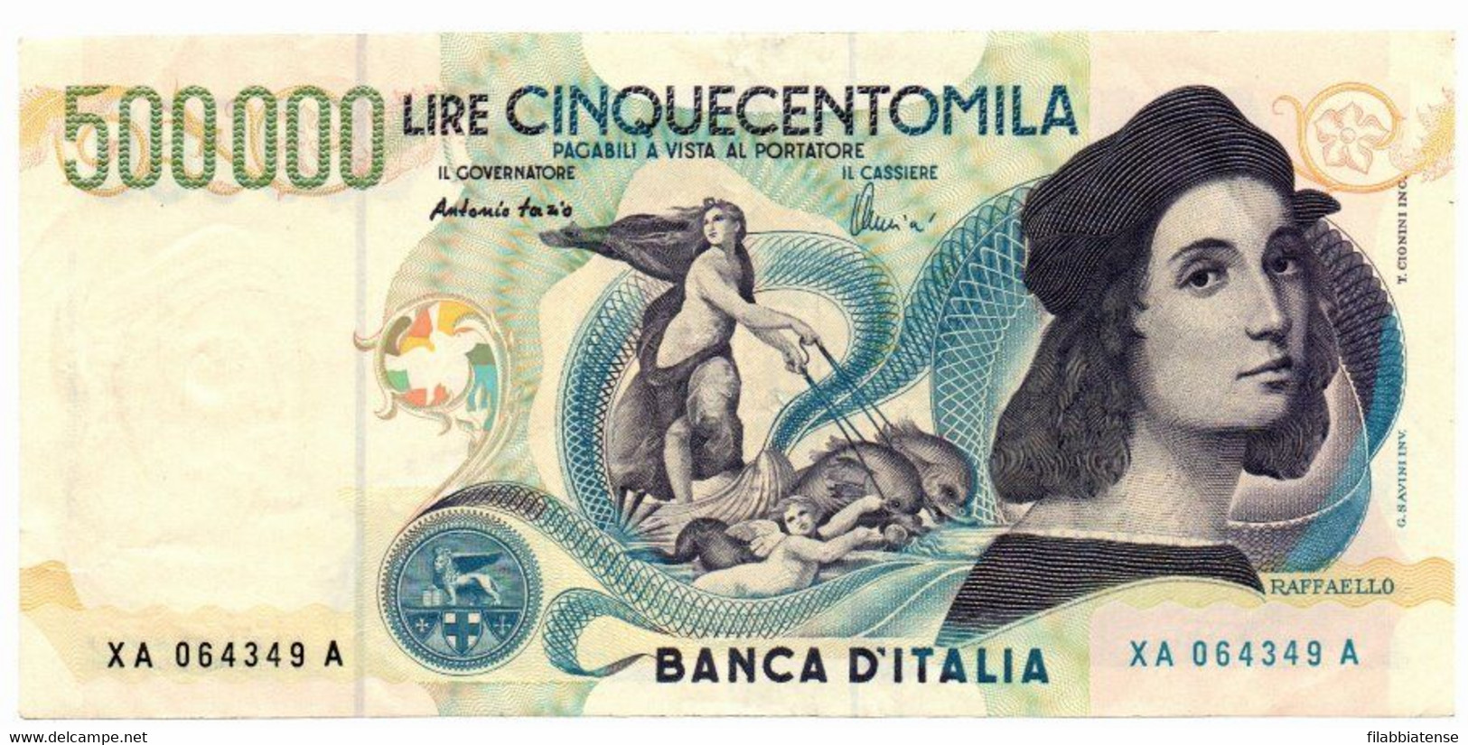 Italia - 500.000 Lire 1997 Raffaello Serie Sostitutiva XA    ---- - 500000 Liras