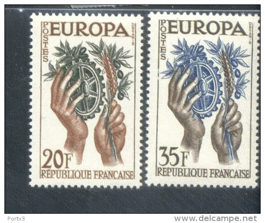 CEPT Frankreich 1157 - 58  ** Postfrisch - 1957