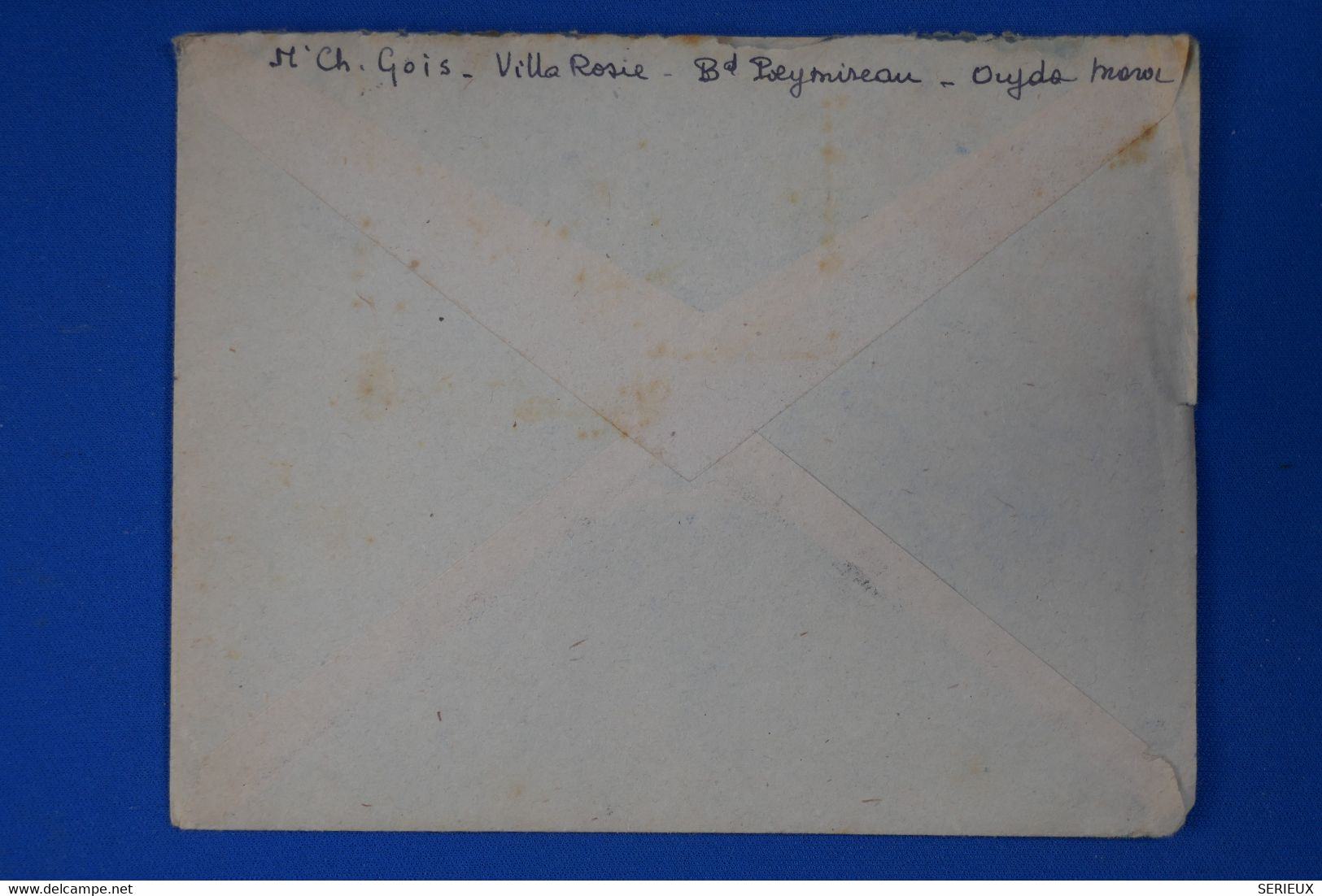 P28 MAROC BELLE  LETTRE 1941 OUJDA POUR LYON+PAIRE DE T.P ET TEMOIGNAGE+ AFFRANCHISSEMENT INTERESSANT - Lettres & Documents