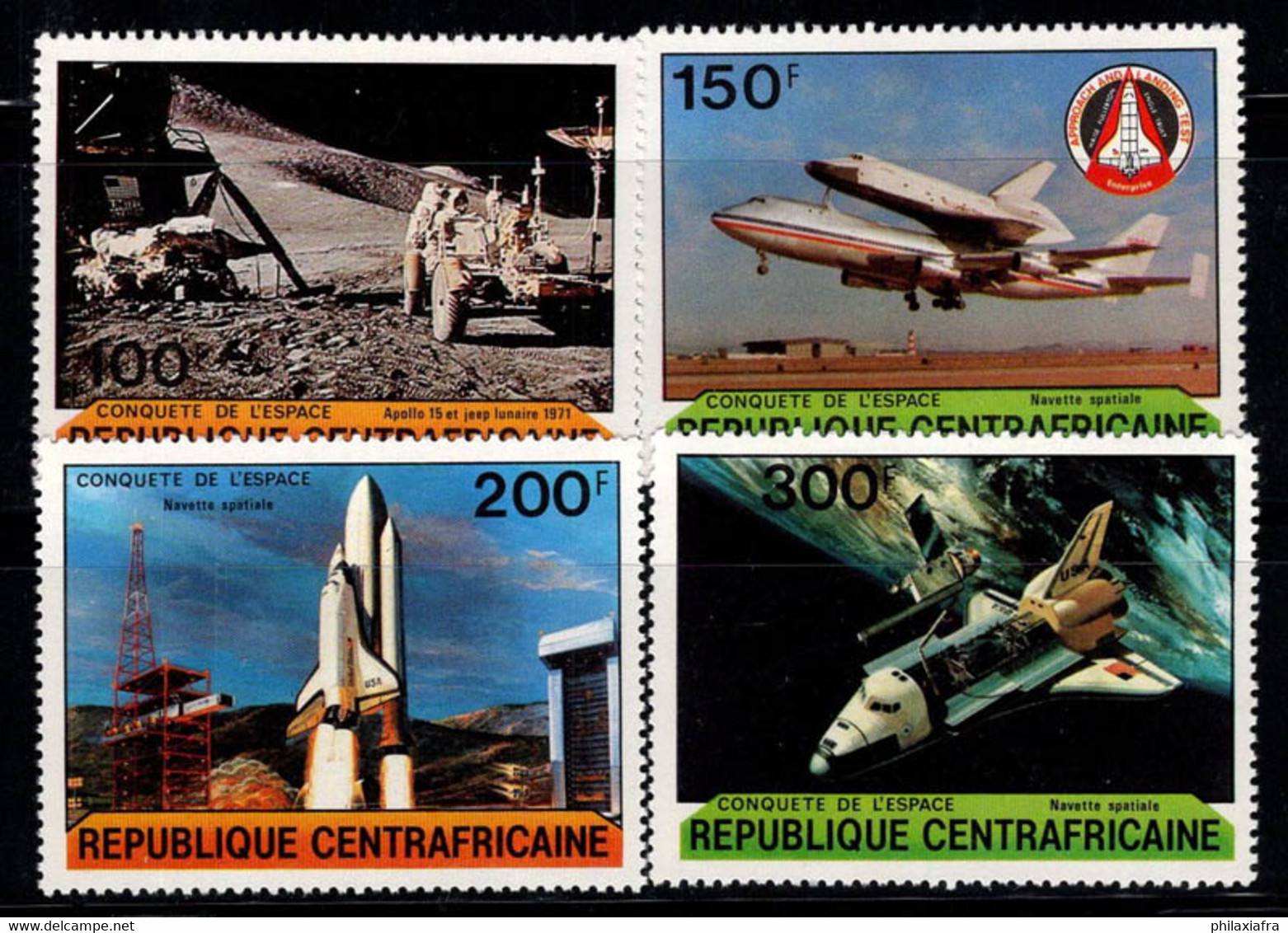 République Centrafricaine 1981 Mi. 736-739 Neuf ** 100% Espace - Zentralafrik. Republik