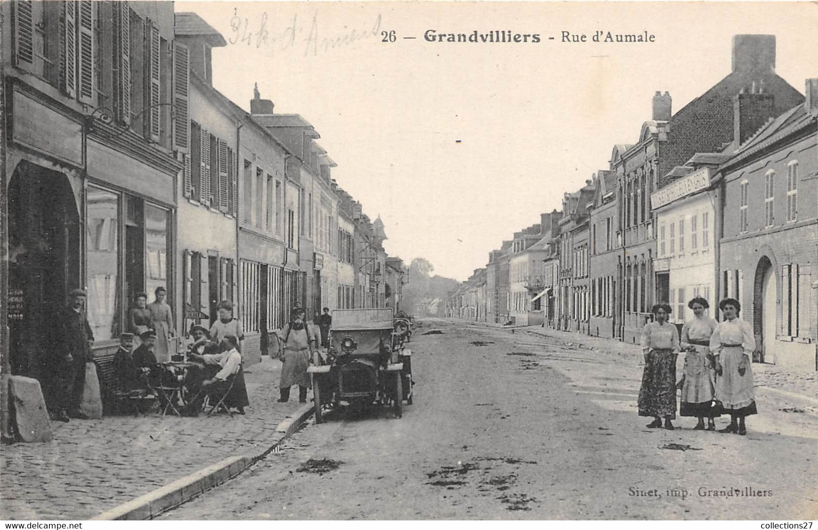 60-GRANDVILLIERS- RUE D'AUMALE - Grandvilliers