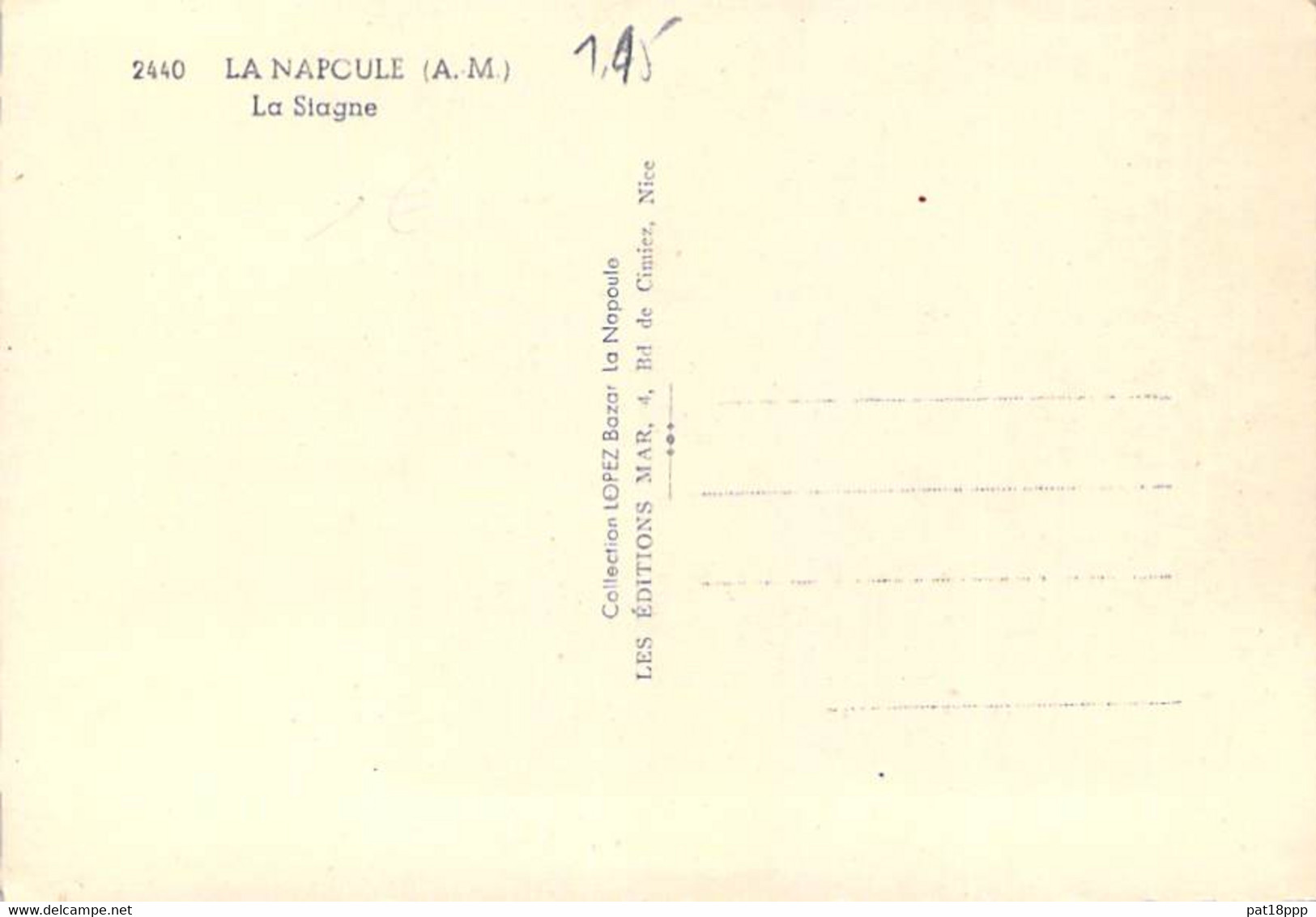 06 - ( MANDELIEU ) LA NAPOULE : La Siagne - CPSM Dentelée Noir Blanc Grand Format Années 50-60 - Alpes Maritimes - Other & Unclassified