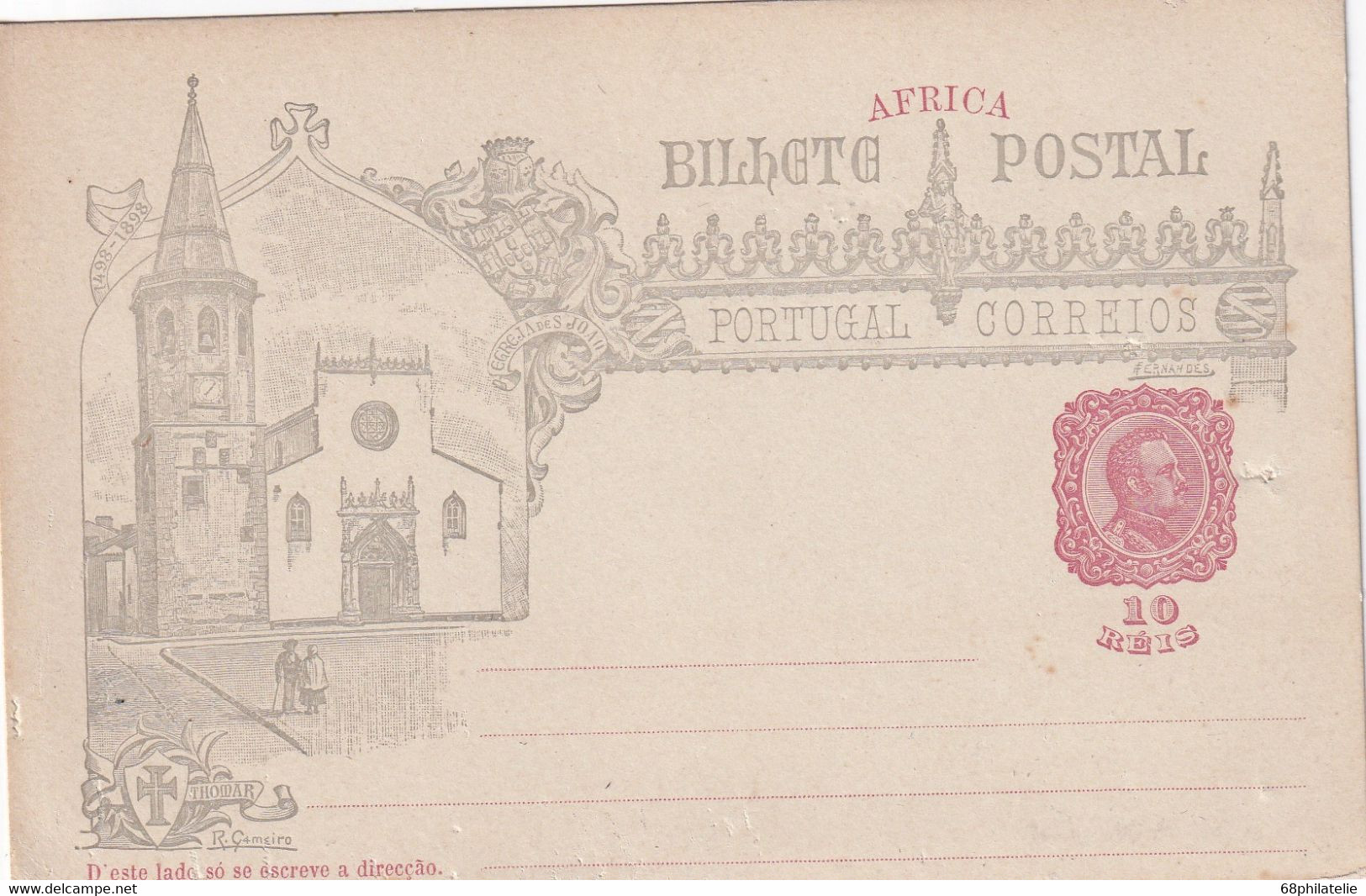 AFRIQUE PORTUGAISE  ENTIER POSTAL/GANZSACHE/POSTAL STATIONARY CARTE - Afrique Portugaise