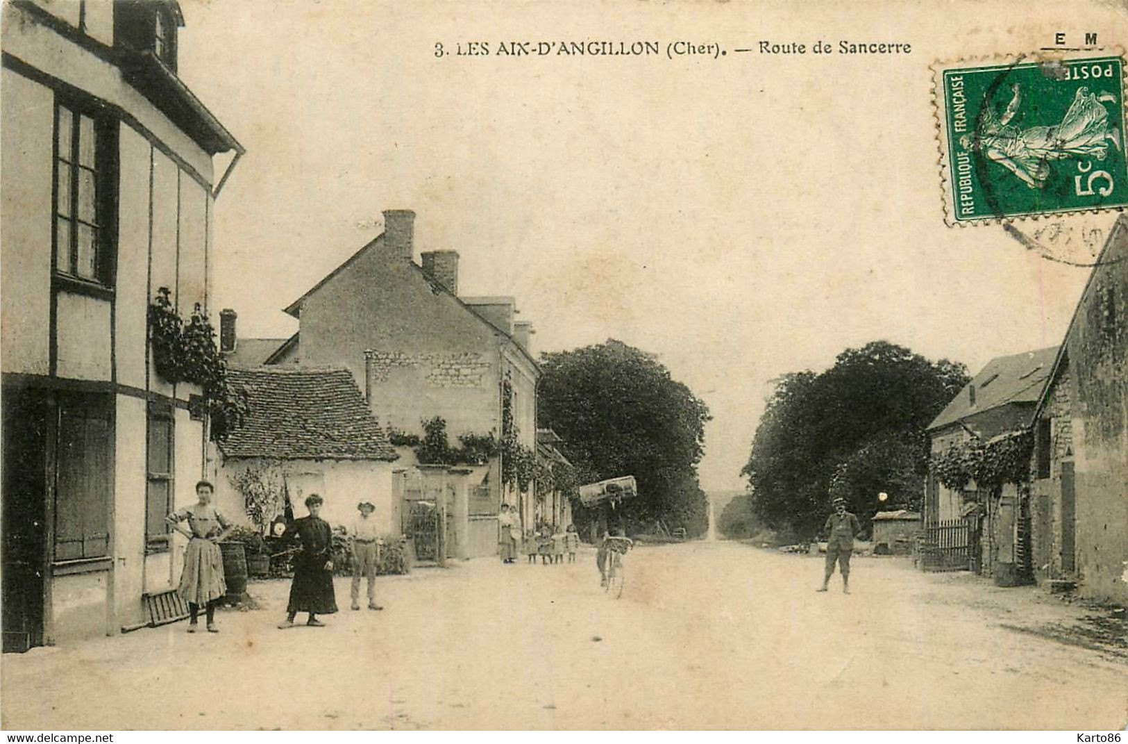 Les Aix D'angillon * La Route De Sancerre * Villageois - Les Aix-d'Angillon