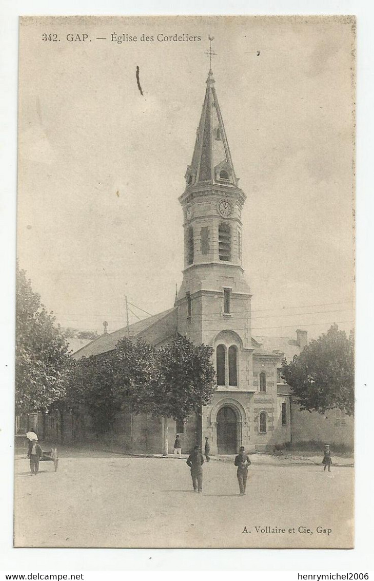 05 Hautes Alpes Gap église Des Cordeliers 1916 Ed Vollaire Et Cie - Gap