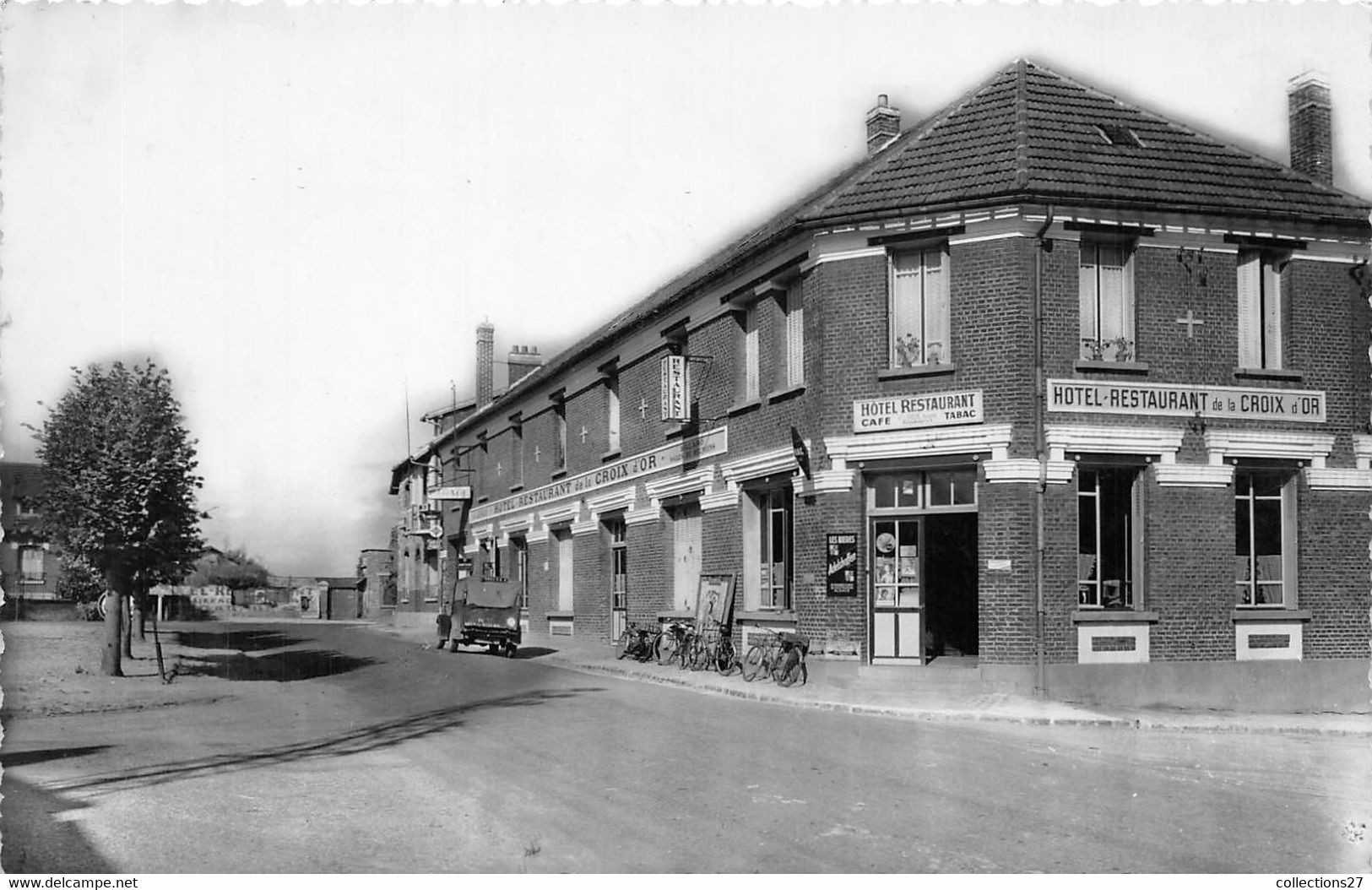 60-LASSIGNY-CAFE-RESTAURANT TABAC , JOURNAUX DE LA CROIX D'OR - Lassigny