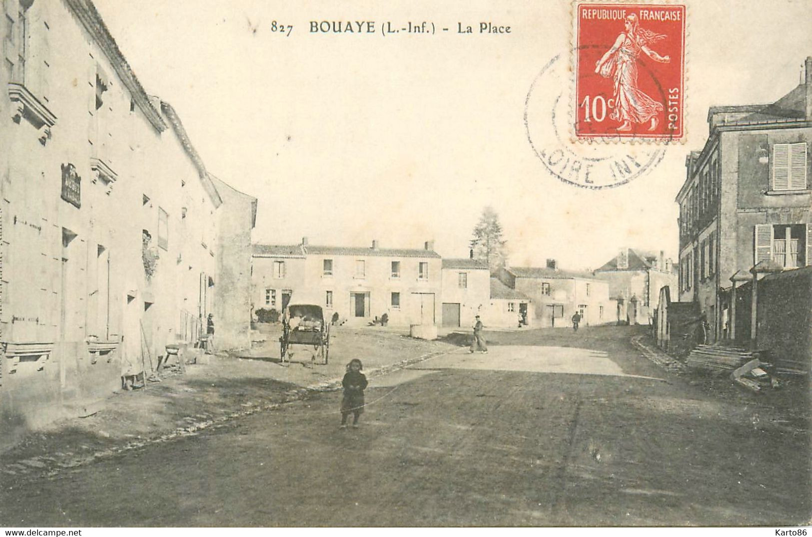 Bouaye * Débit De Tabac Tabacs , La Place * 1909 - Bouaye