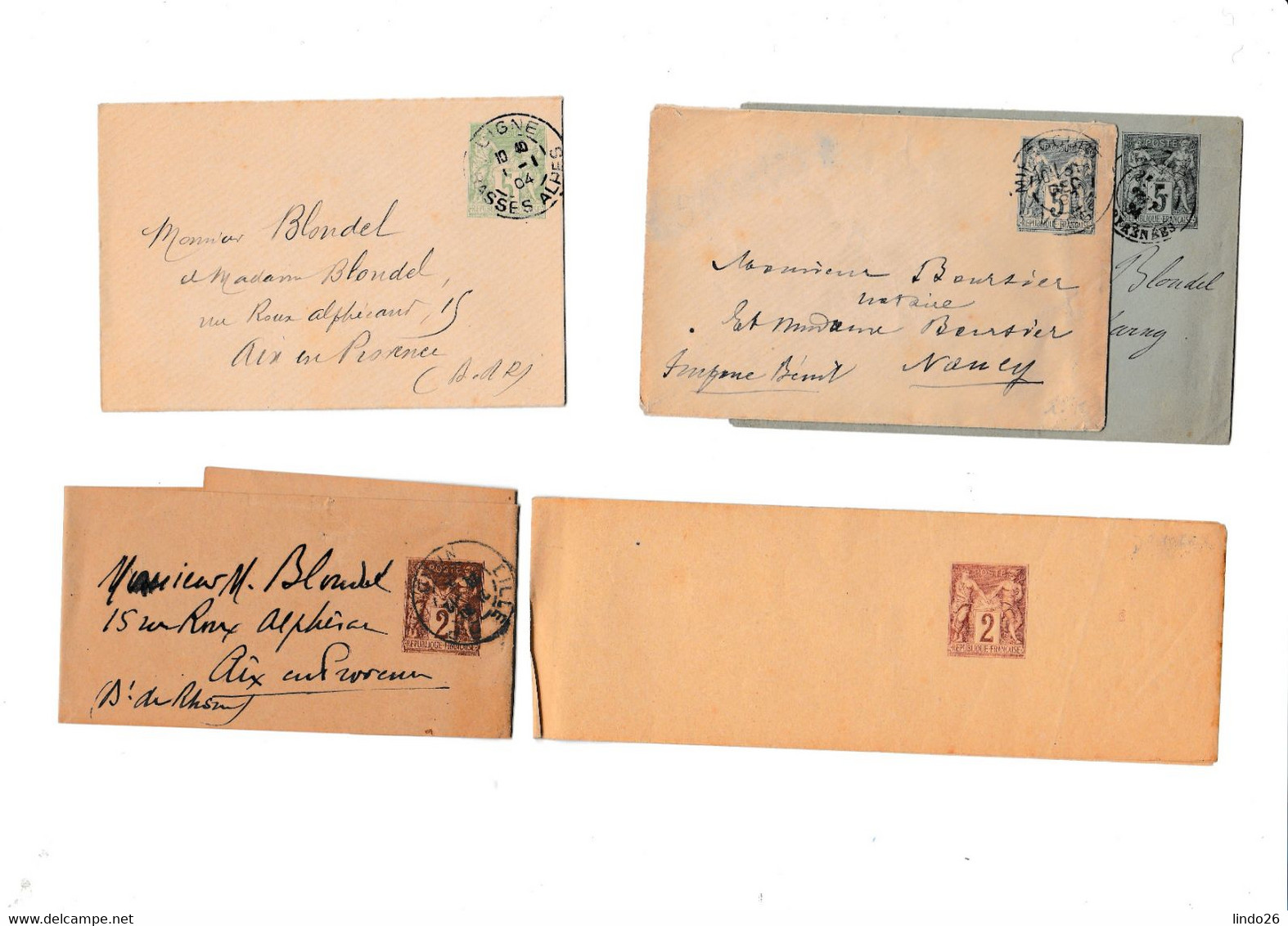 LOT Entiers Postaux France - Lots Et Collections : Entiers Et PAP