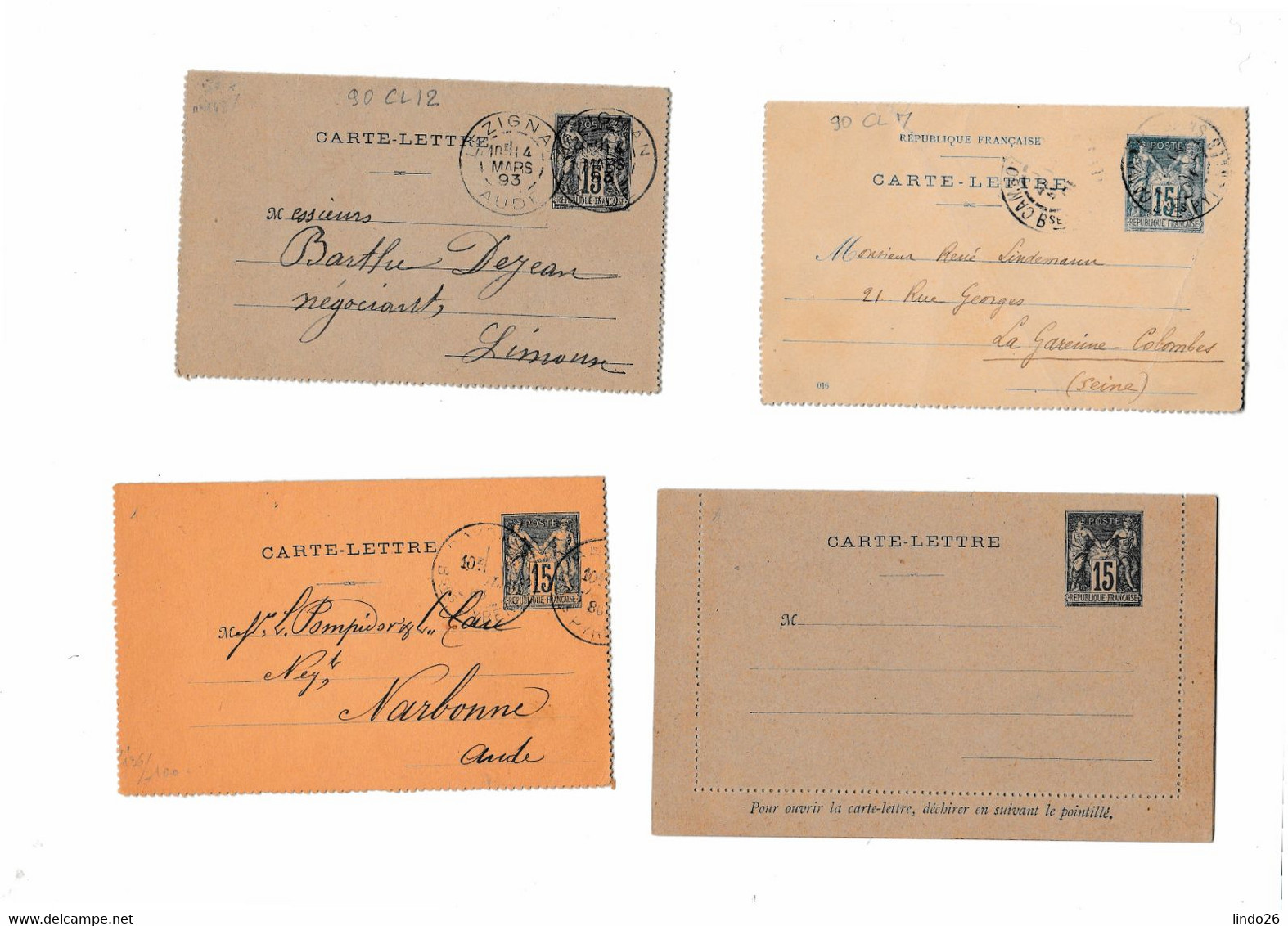 LOT Entiers Postaux France - Collections & Lots: Stationery & PAP