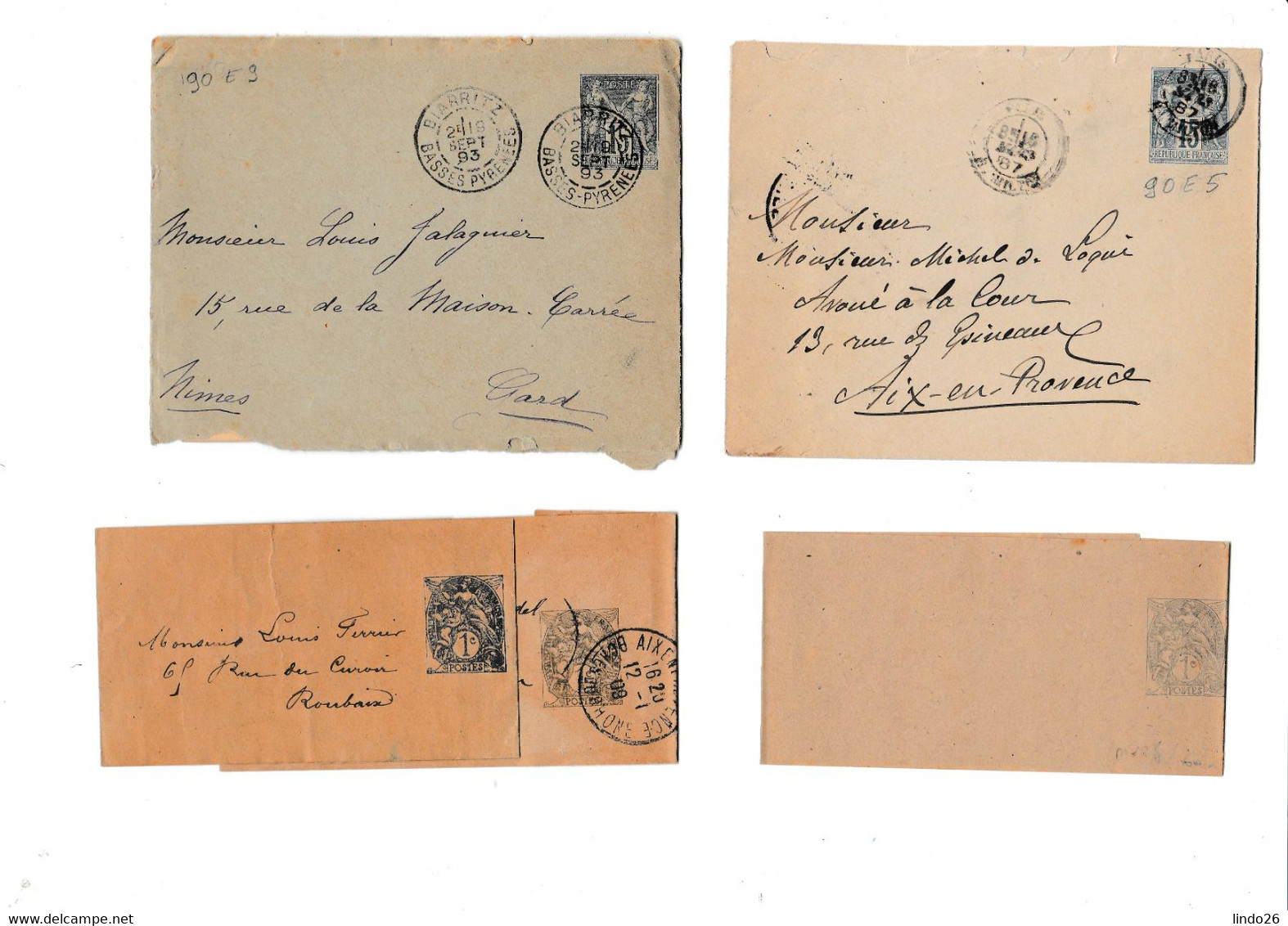 LOT Entiers Postaux France - Lots Et Collections : Entiers Et PAP