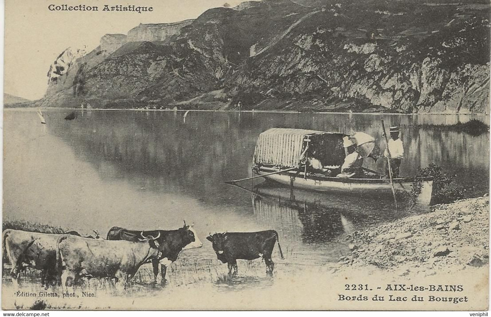 AIX LES BAINS  - SAVOIE - BORD DU LAC DU BOURGET -ANNEE 1907 - Aix Les Bains