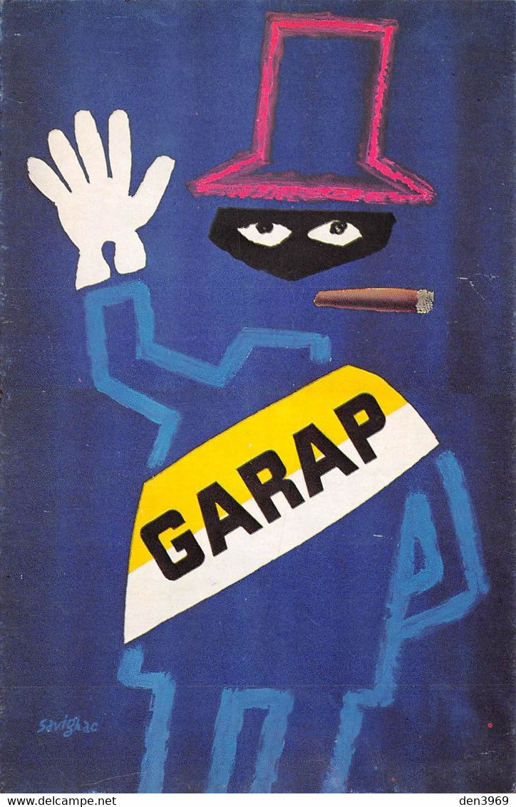Illustrateur - SAVIGNAC - Publicité Pour GARAP - Homme Fumant Le Cigare - Savignac