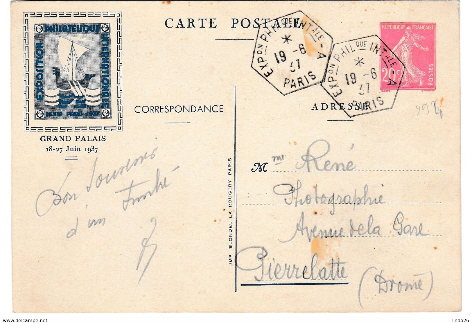 Carte Postale PEXIP - Lettres & Documents