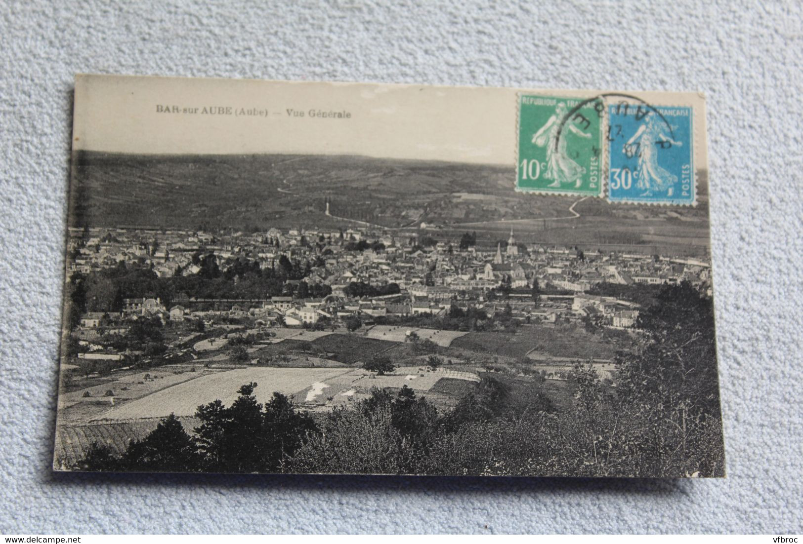 Cpa 1927 Bar Sur Aube, Vue Générale, Aube 10 - Bar-sur-Aube