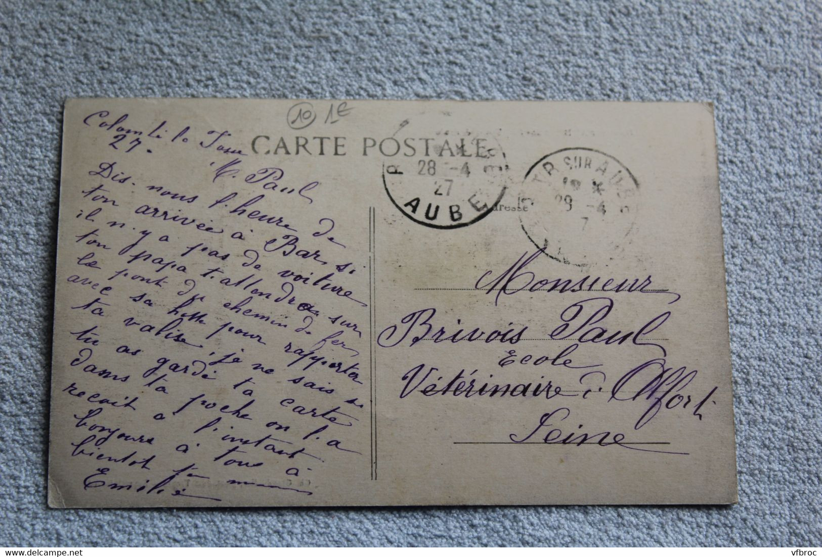 Cpa 1927 Bar Sur Aube, Vue Générale, Aube 10 - Bar-sur-Aube