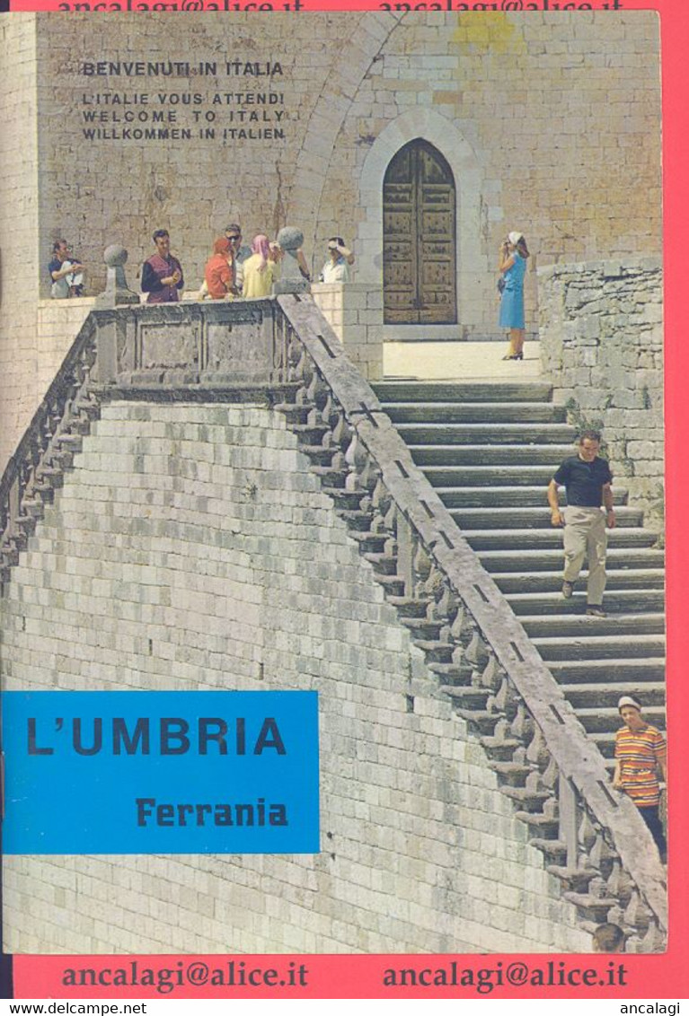 LIBRI 1676 - L'UMBRIA - Guida Per Il Turista Fotografo - Rara Guida In Tre Lingue, Edita Dalla FERRANIA Nel 1966 - Turismo, Viaggi