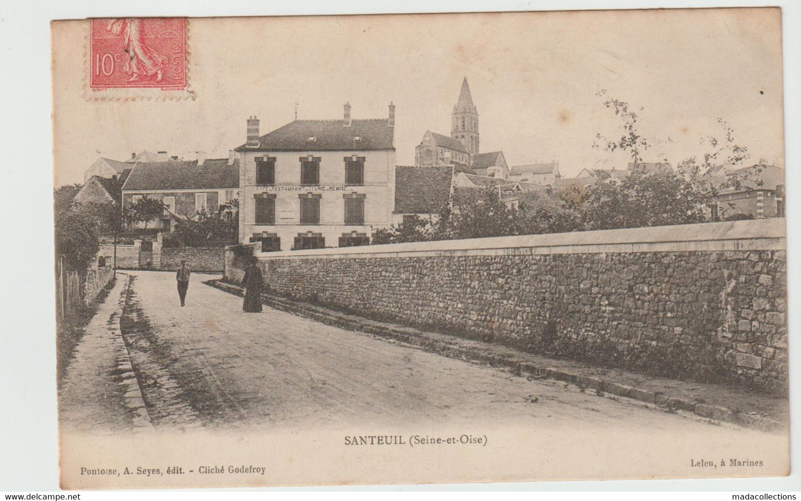 Santeuil  (95 - Val D'Oise) Vue Sur L'église - Santeuil