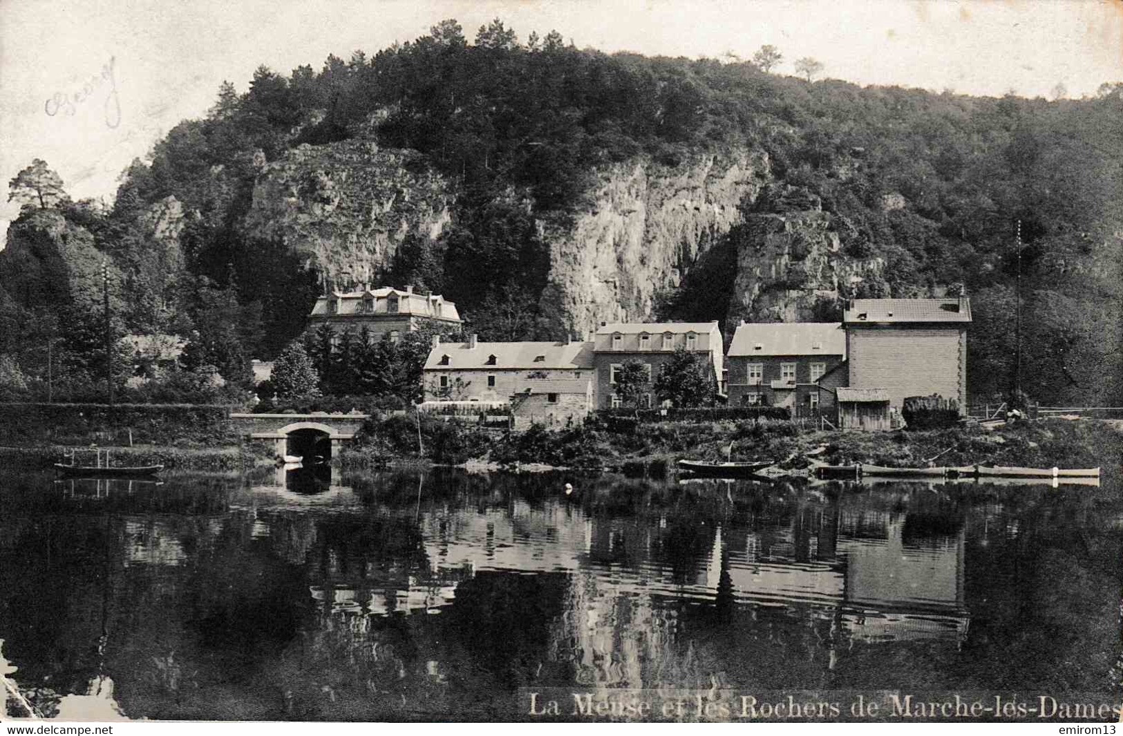 Namur La Meuse Et Les Rochers De Marches Les Dames Carte Photo 1905 - Namur