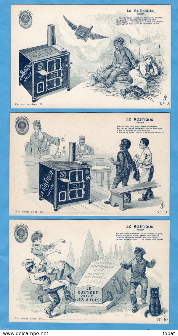 PUBLICITE - Pour Les Fours "le Rustique Odelin" Lot De 9 Cartes - Publicidad