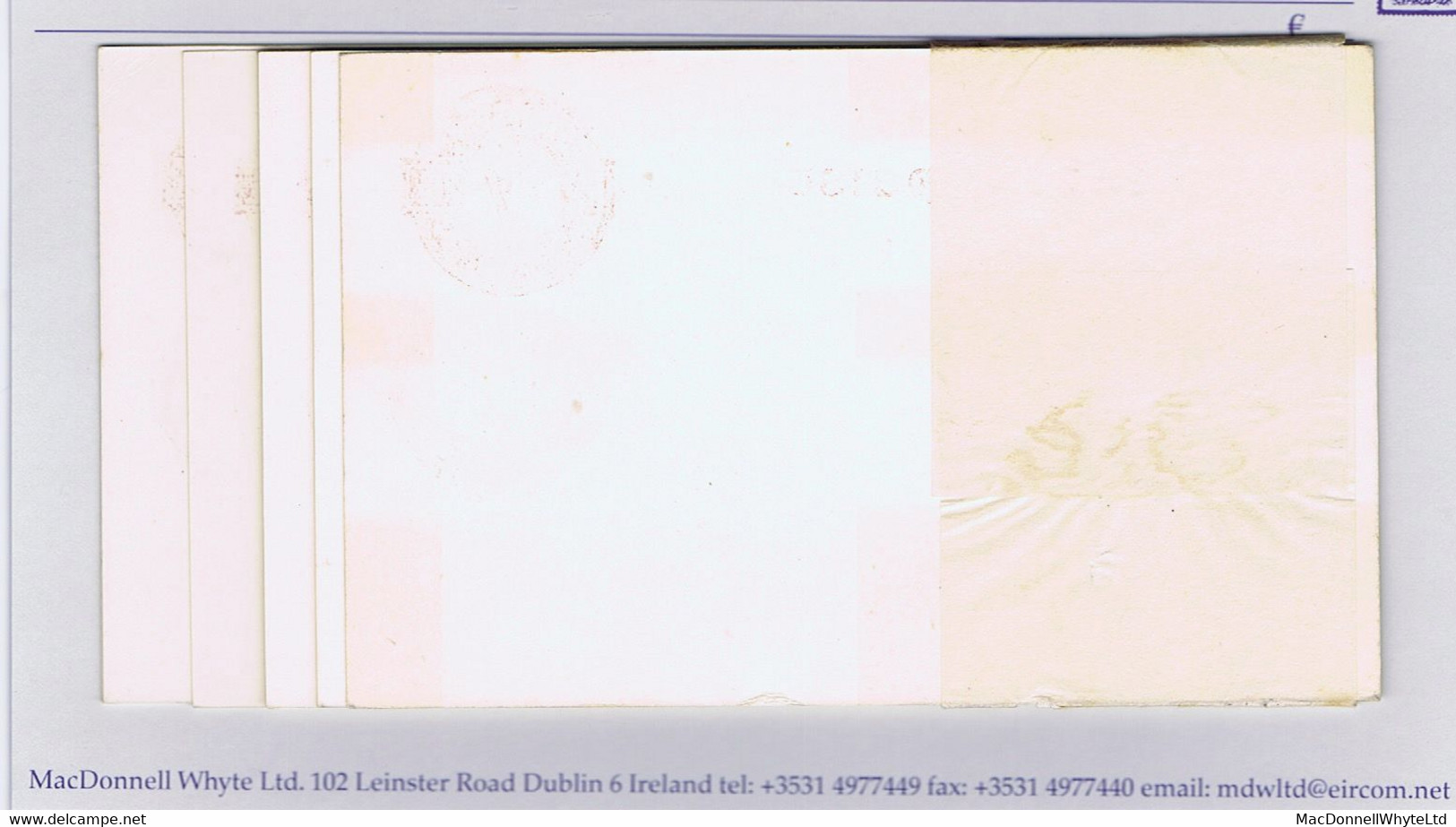 Ireland 1949 Postcard Compound Stamping 1½d + ½d On Cream Card, A Complete Post Office Packet Of 10 - Postal Stationery