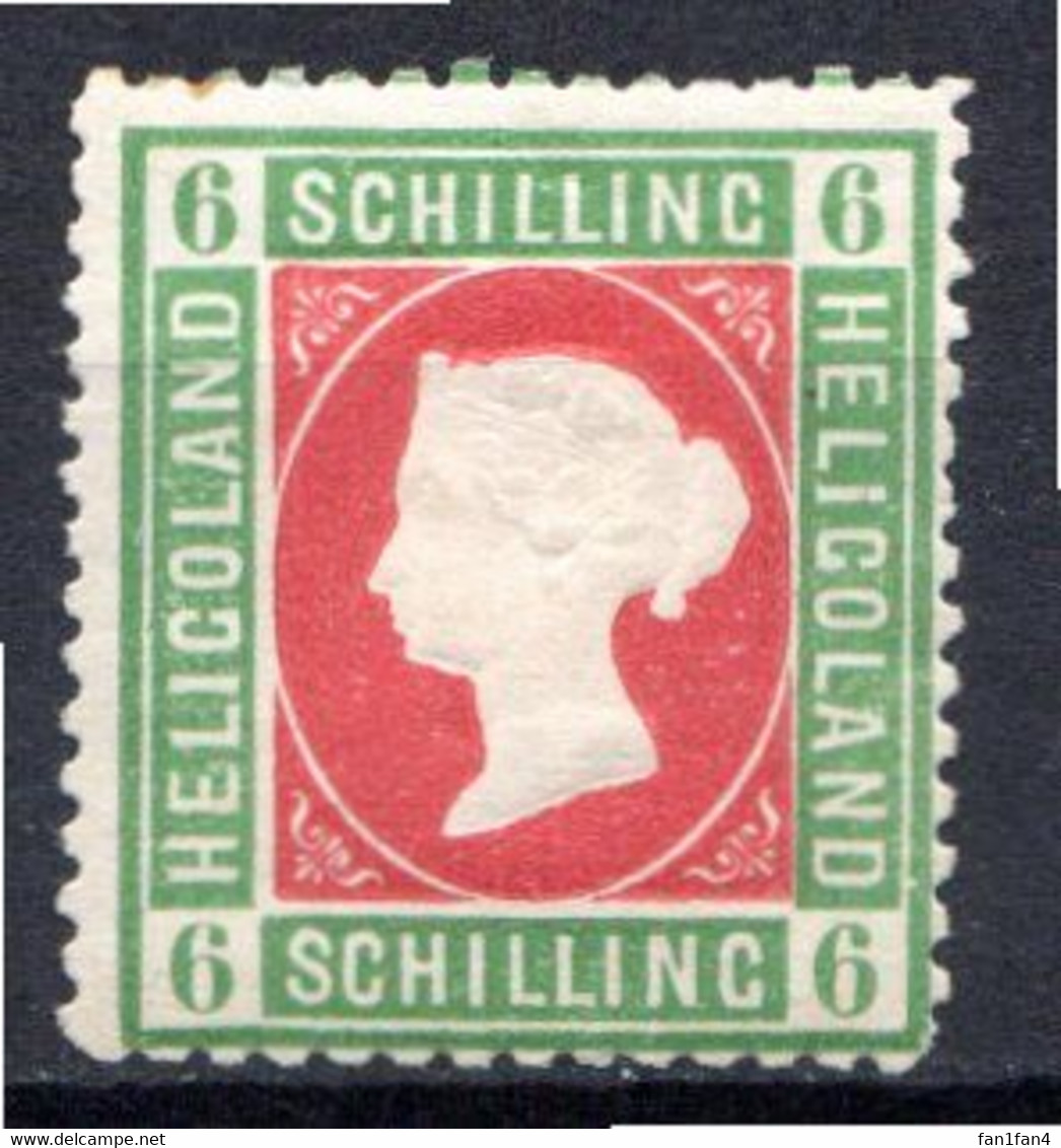 HELIGOLAND - (Colonie Britanniquie) - 1867 - N° 4 - 6 S. Vert Et Carmin - (Victoria) - Heligoland (1867-1890)