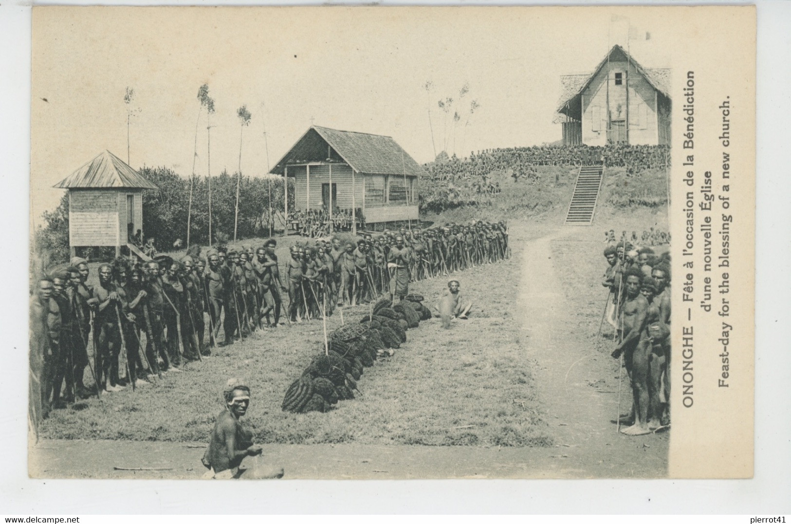 OCEANIE - PAPOUASIE NOUVELLE GUINÉE - ONONGHE - Fête à L'occasion De La Bénédiction D'une Nouvelle Eglise - Papoea-Nieuw-Guinea