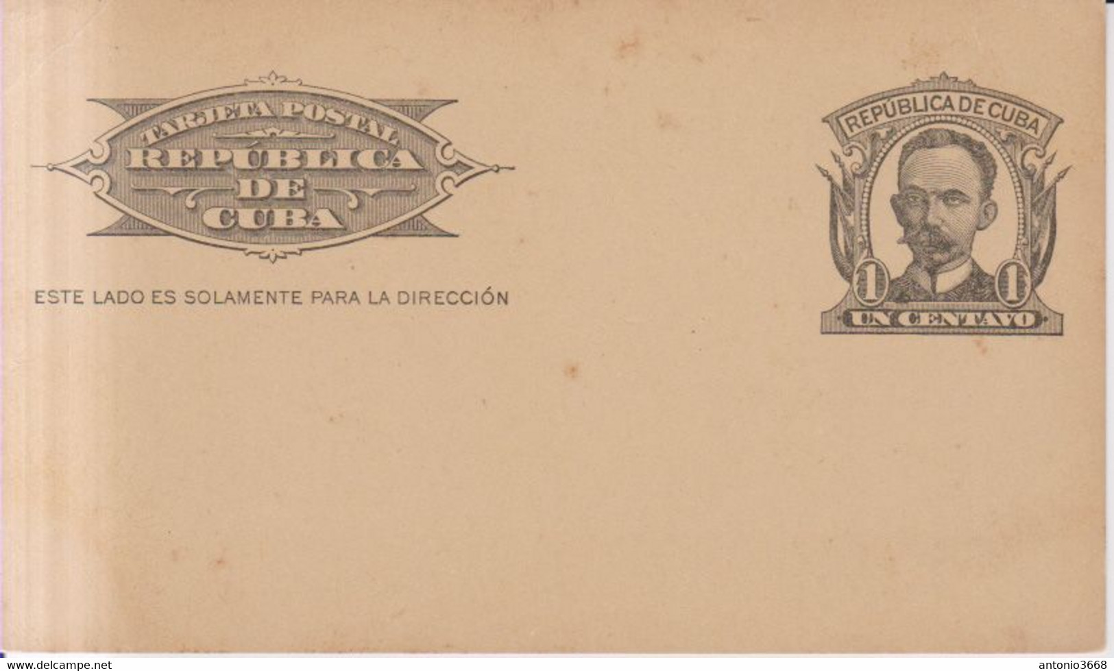 Antillas Cuba Año 1900 Entero  Postal    1 Centavo - Storia Postale